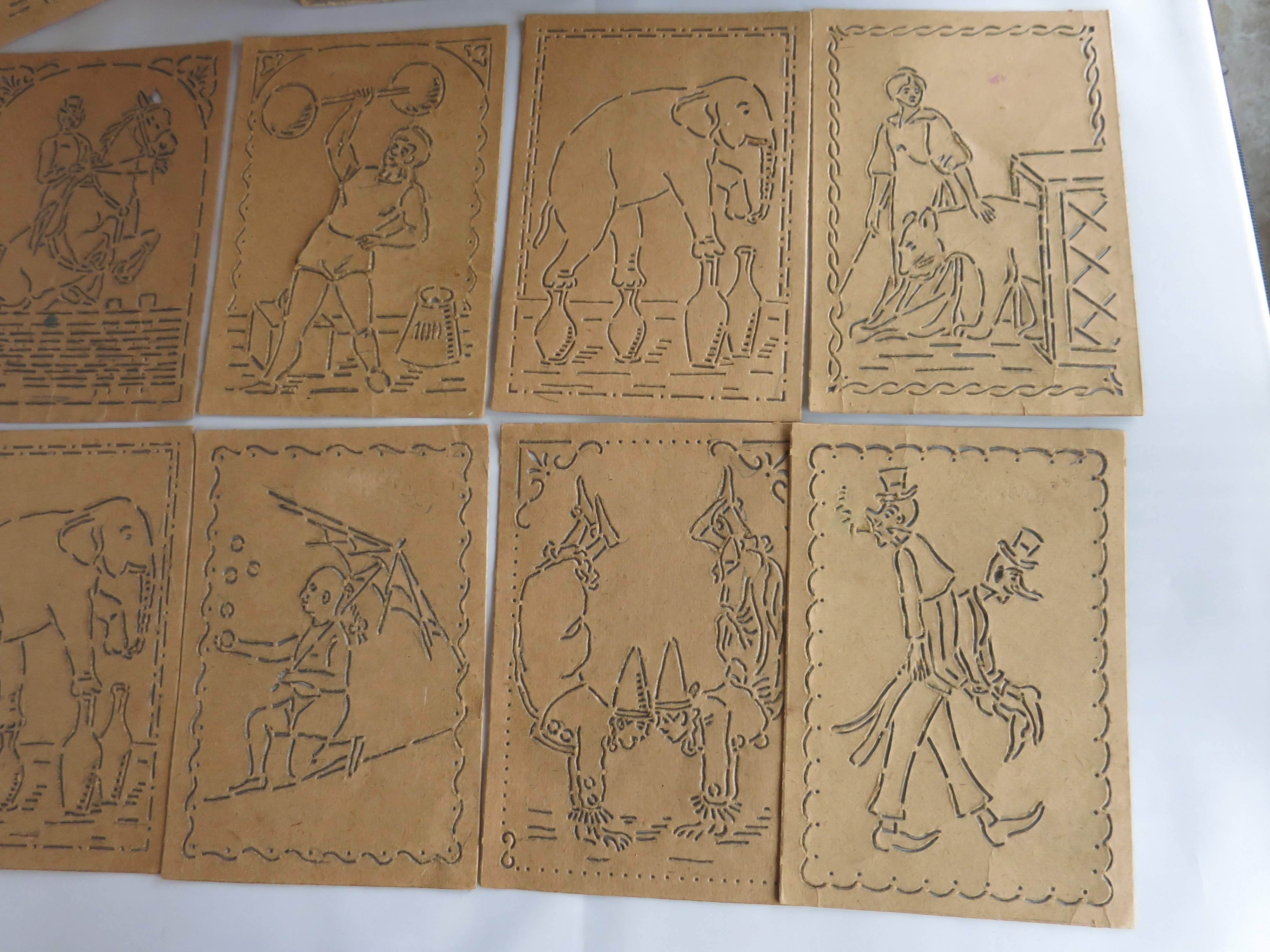 Milton Bradley Circus Stencils early 1900s