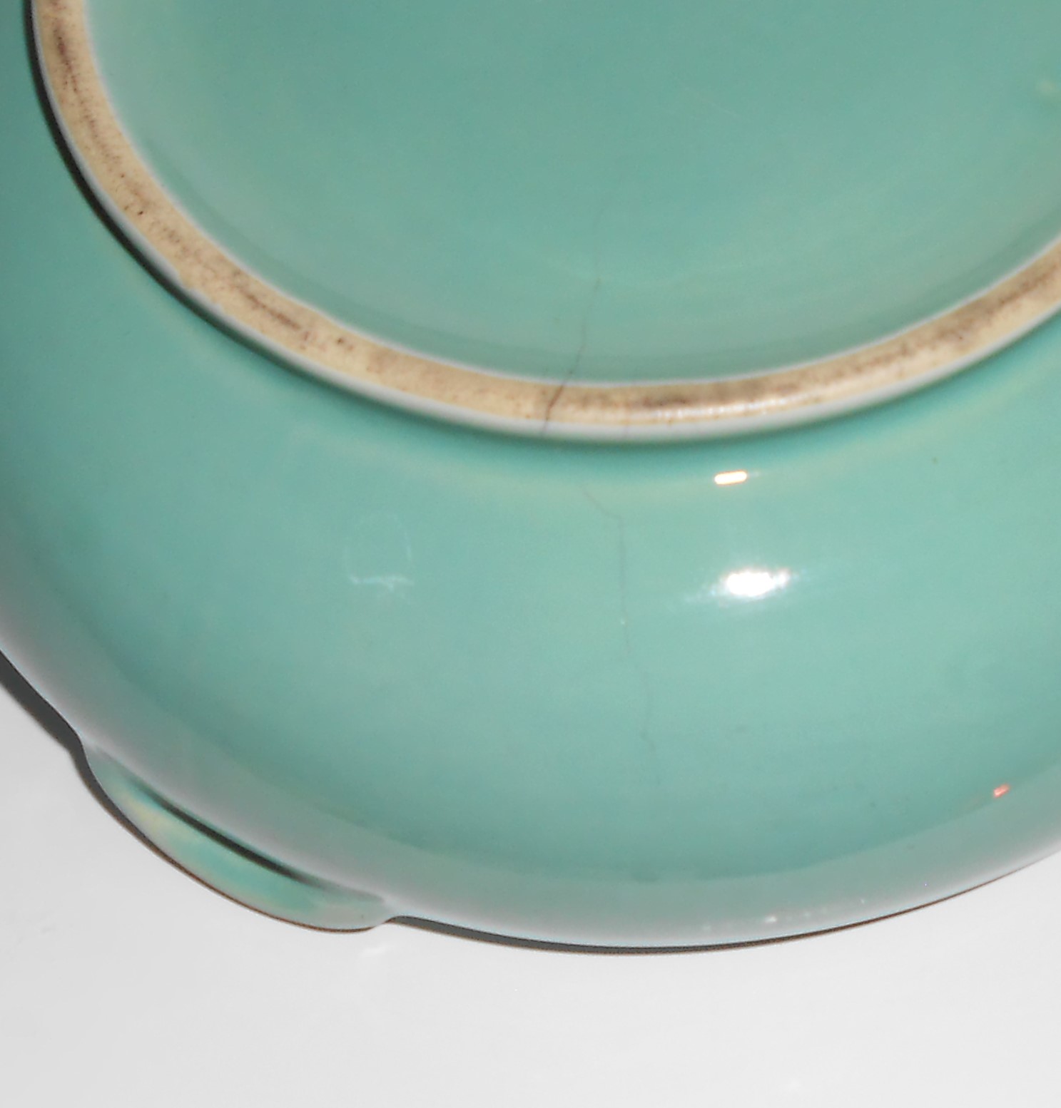 Coors Pottery Rosebud Green French Casserole