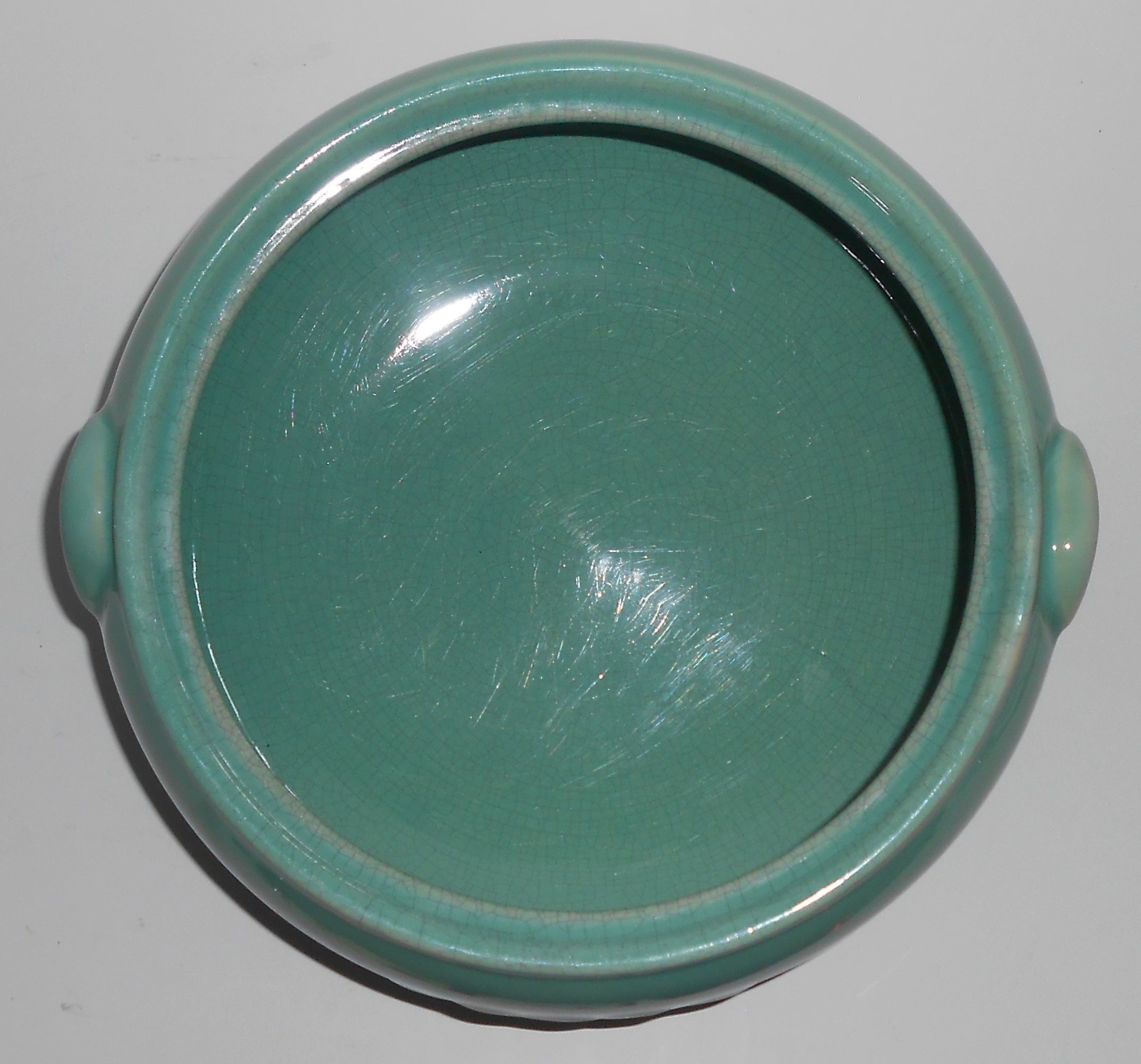 Coors Pottery Rosebud Green French Casserole