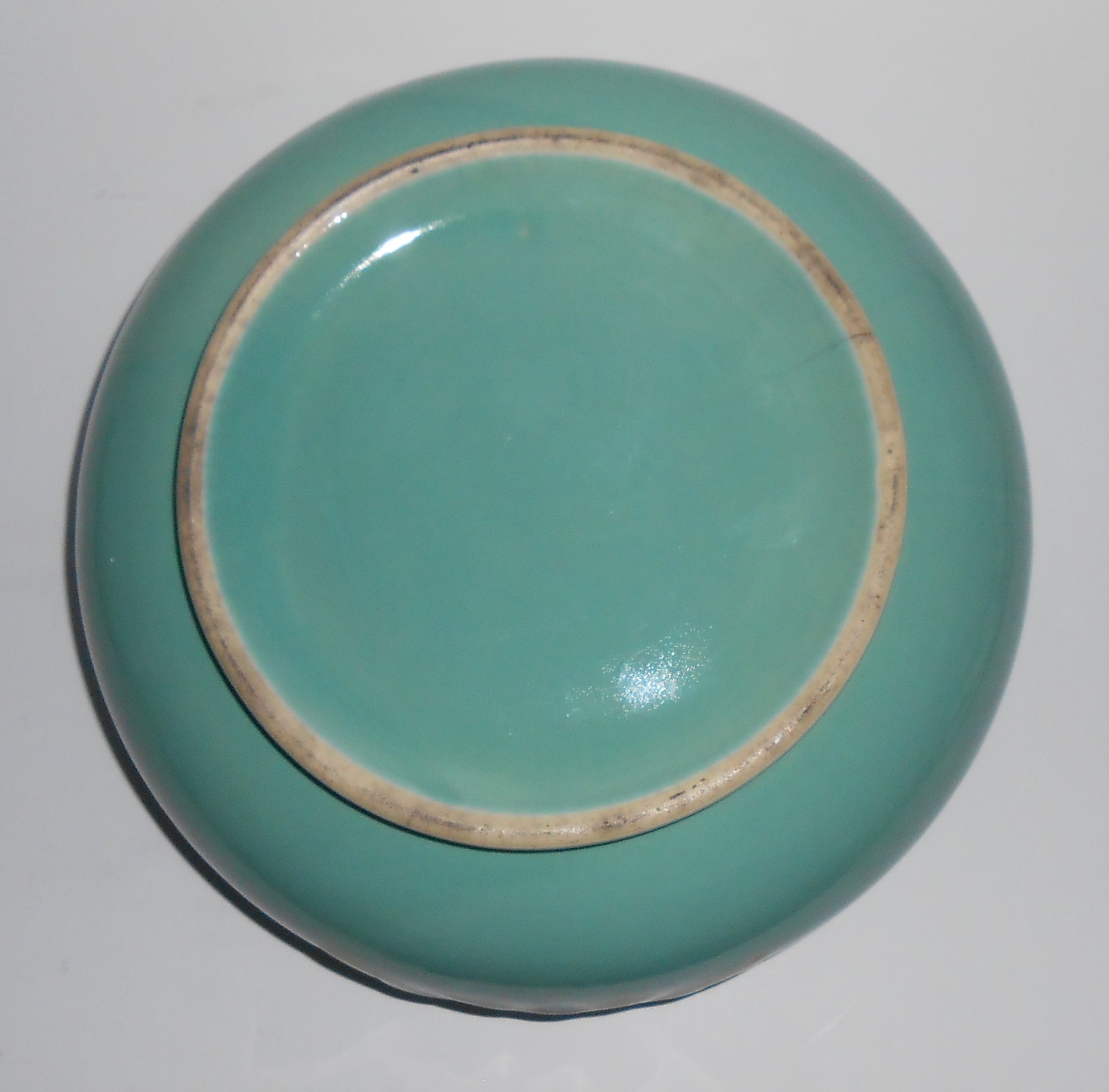 Coors Pottery Rosebud Green French Casserole