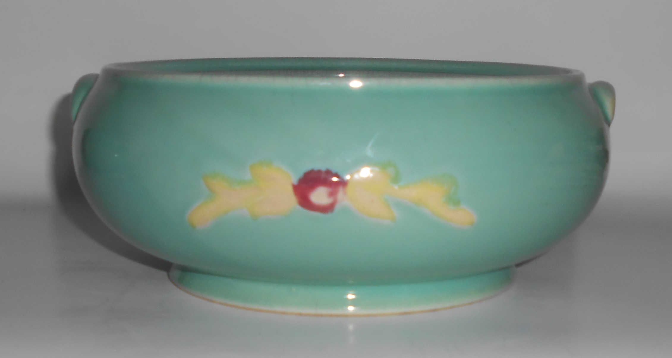 Coors Pottery Rosebud Green French Casserole
