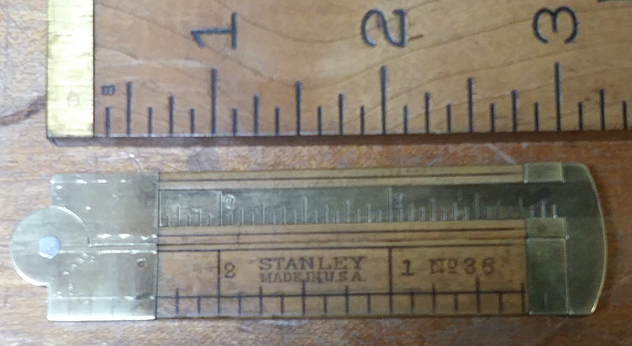Stanley No. 36 Boxwood Caliper Rule