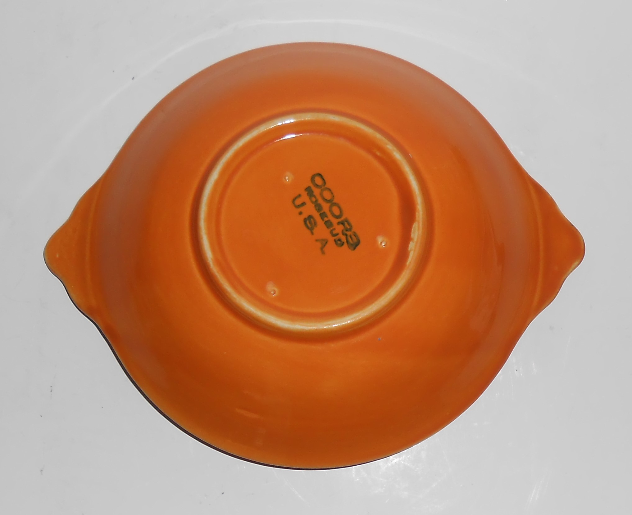 Coors Pottery Rosebud Orange Cereal/Oatmeal Bowl
