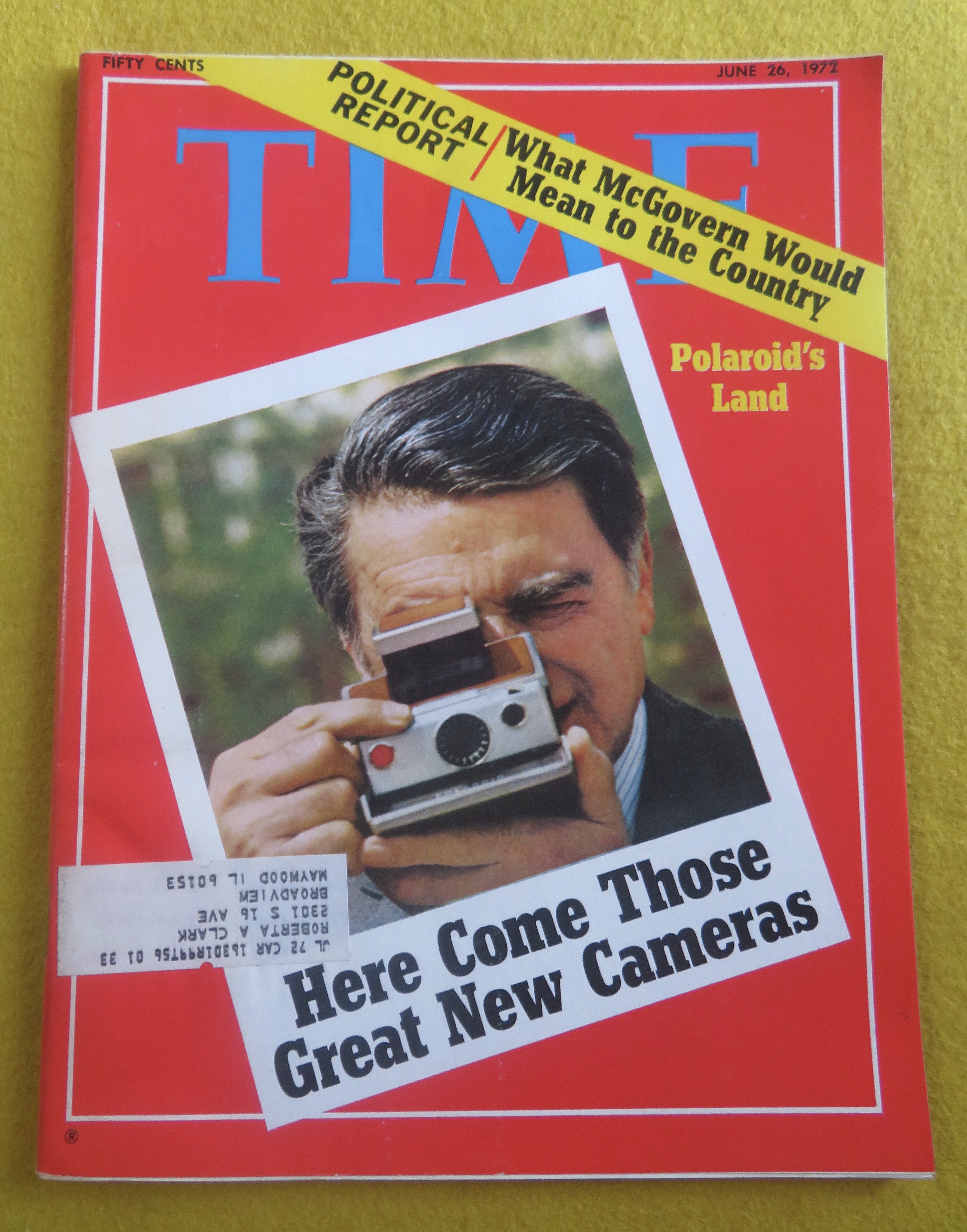 Time Magazine June 26, 1972 Polaroid's Land Camera