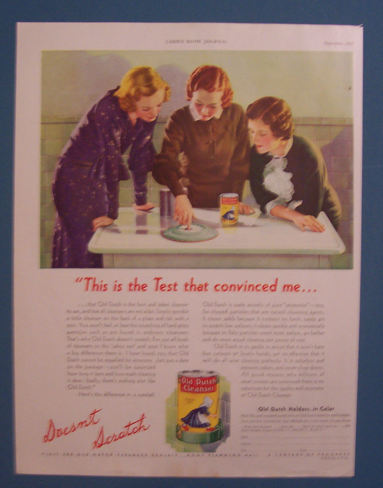 1933 Old Dutch Cleanser