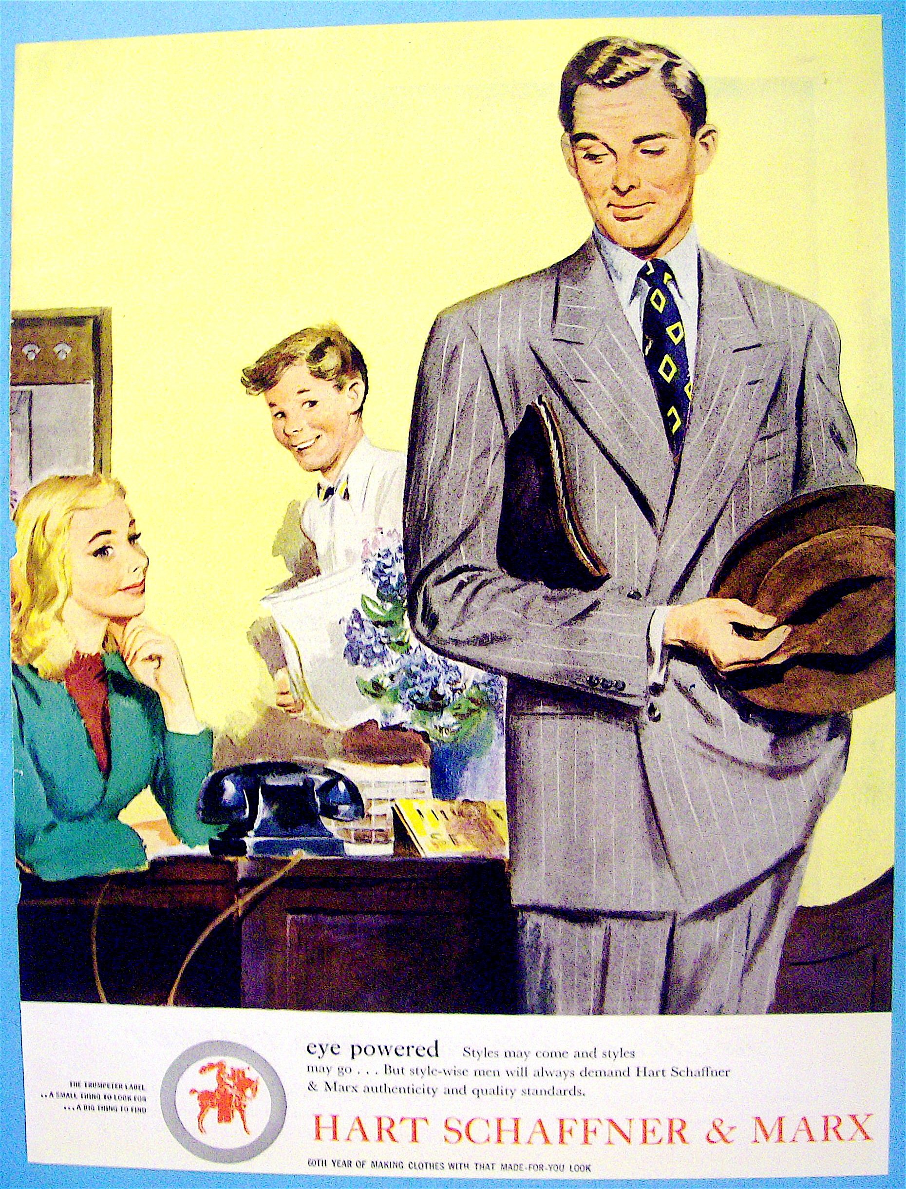 1947 Hart Schaffner and Marx with Man in Suit