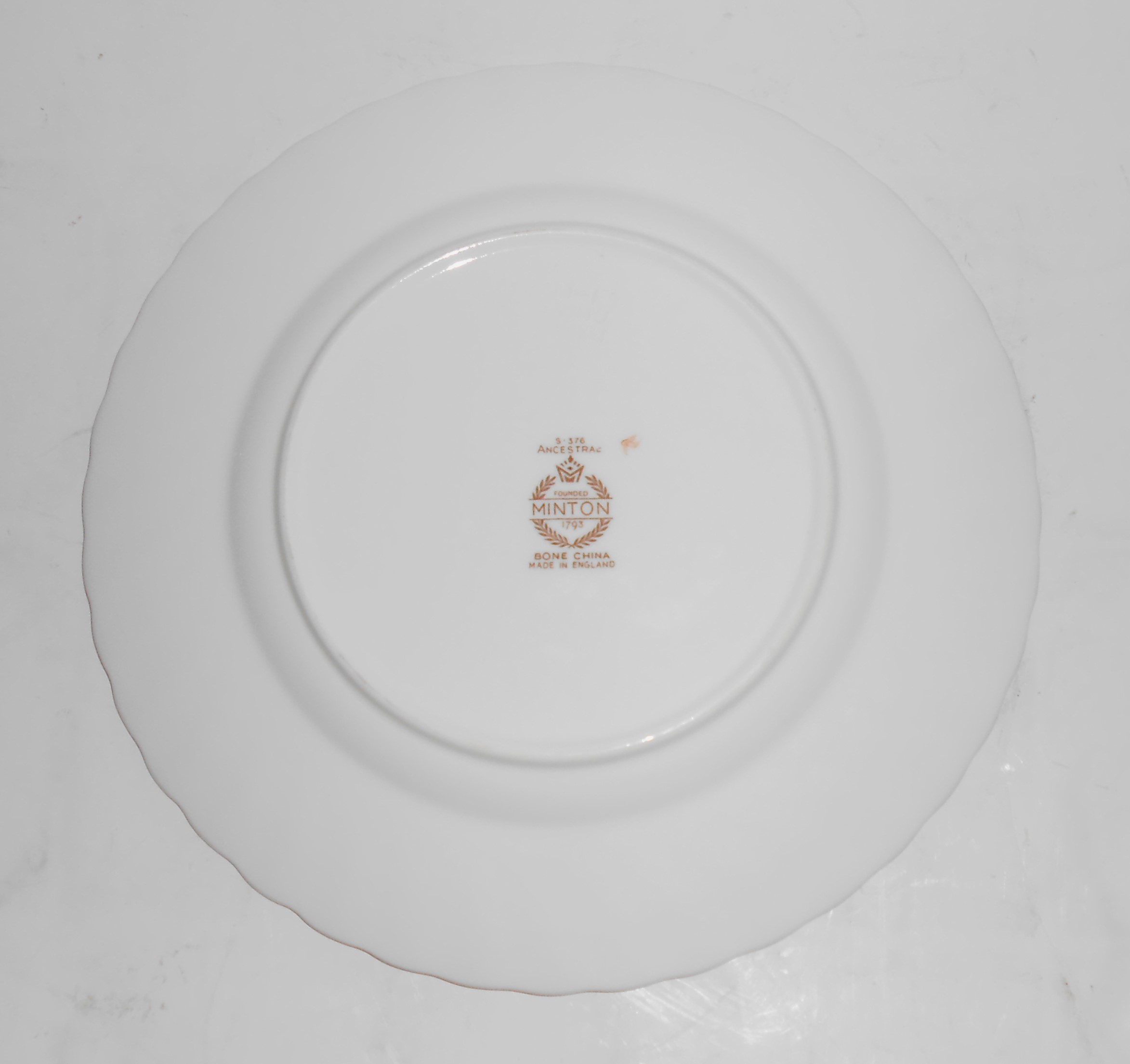 Minton China Ancestral w/Gold Salad Plate