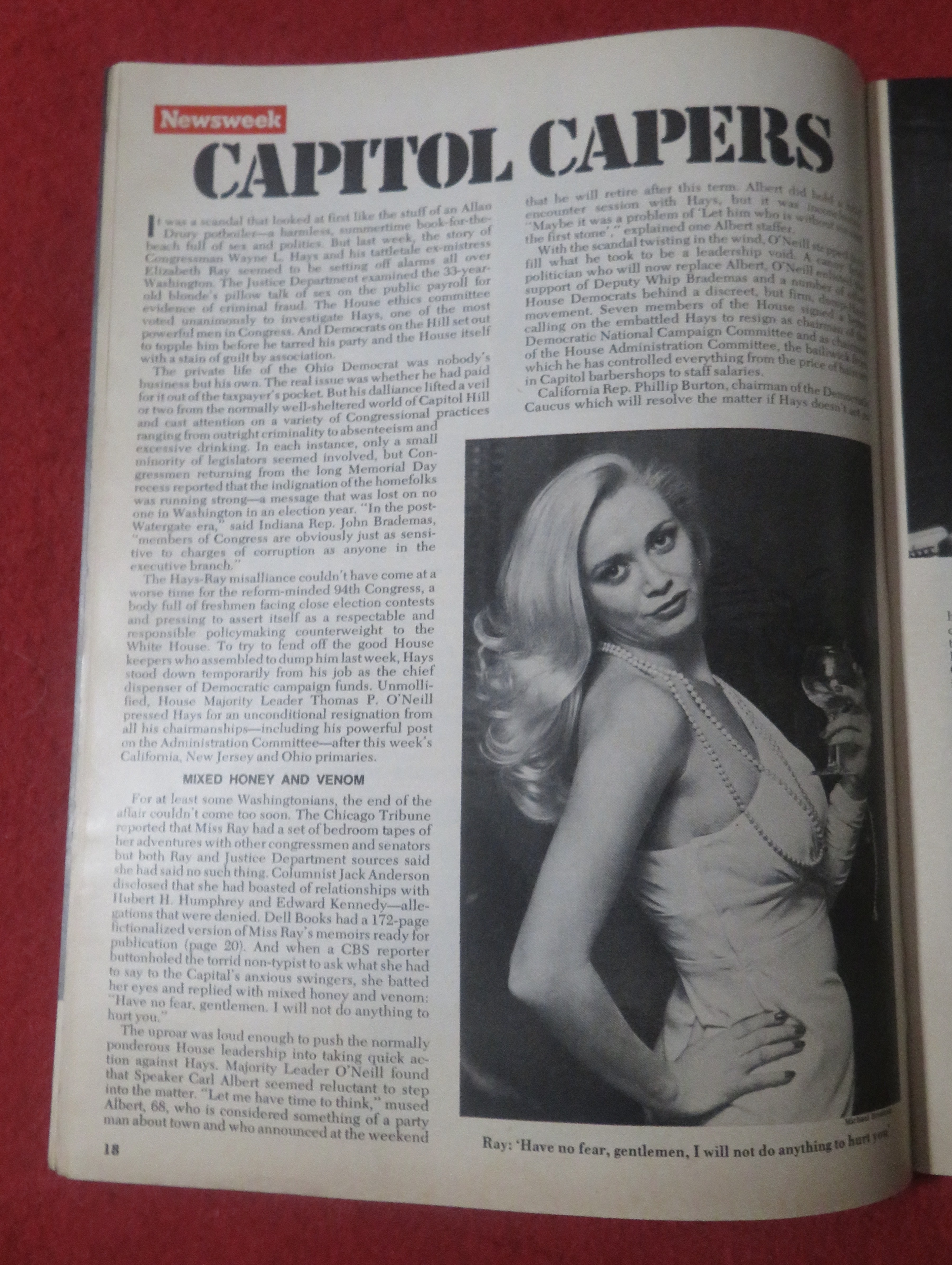 Newsweek Magazine June 14, 1976 Capitol Capers