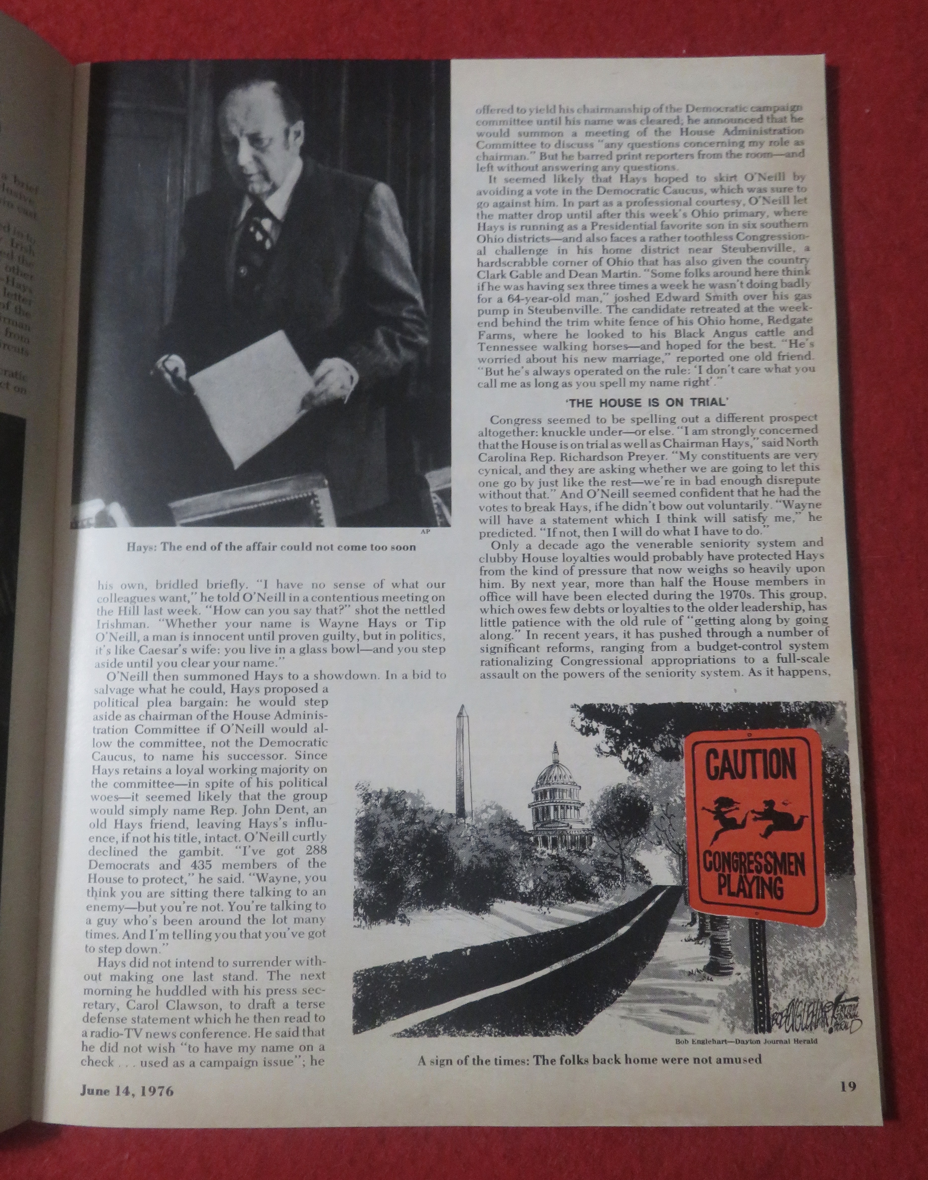 Newsweek Magazine June 14, 1976 Capitol Capers