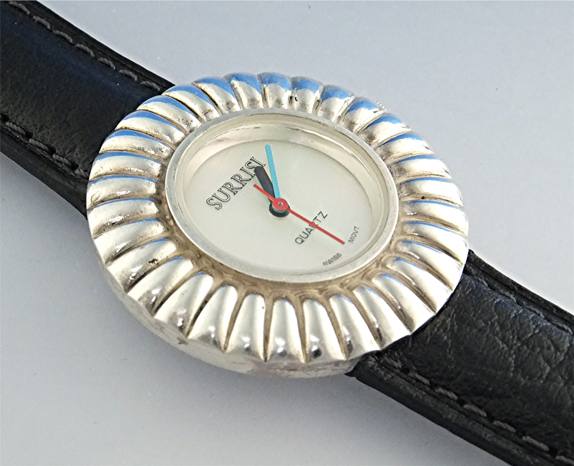 SURRISI Sterling Silver Mother of Pearl Wristwatch