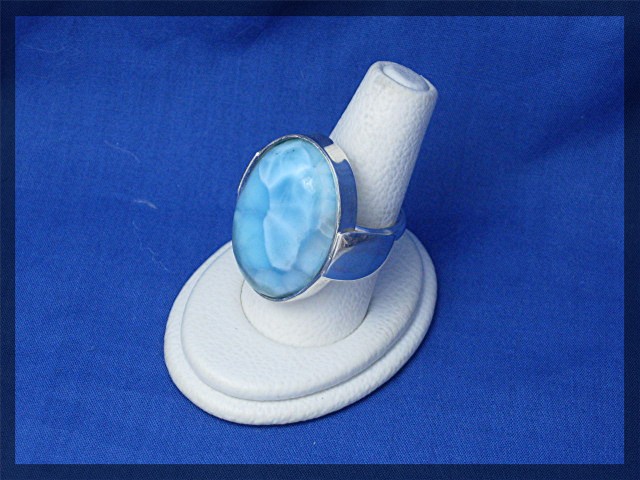 Larimar Sterling Silver Handmade Ring Louis Acosta