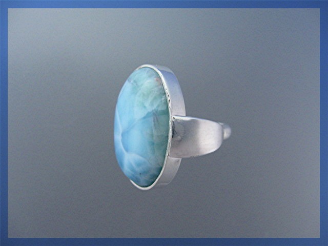 Larimar Sterling Silver Handmade Ring Louis Acosta