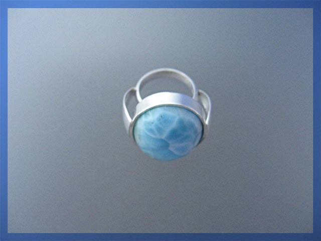 Larimar Sterling Silver Handmade Ring Louis Acosta