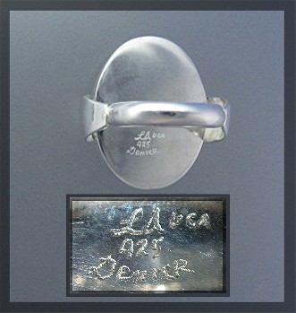 Larimar Sterling Silver Handmade Ring Louis Acosta