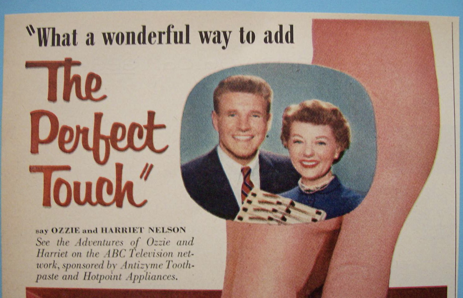 Vintage Ad: 1955 Steakmates with Ozzie & Harriet Nelson