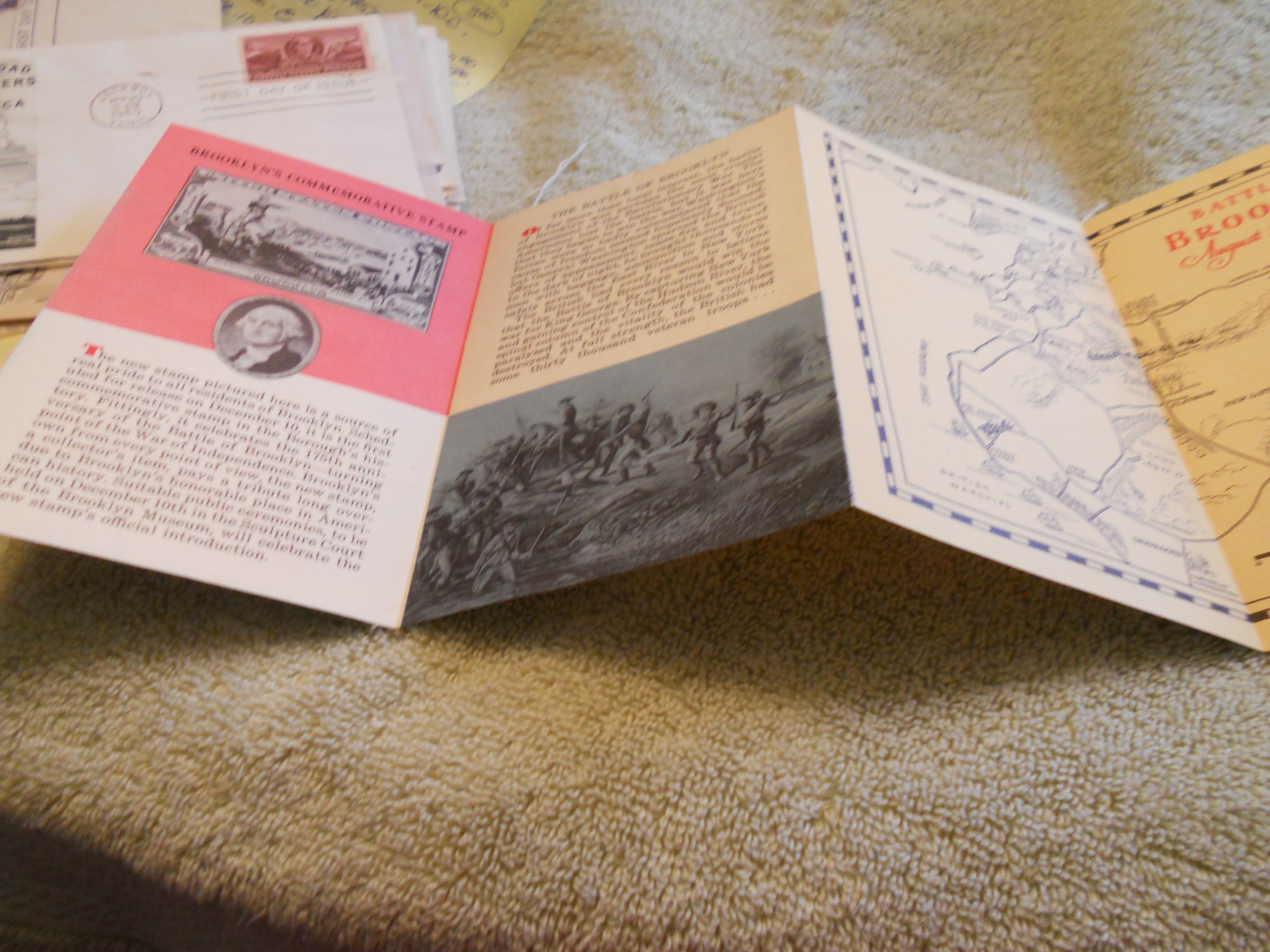 1st. Day Cover, Washington, Battle Brooklyn