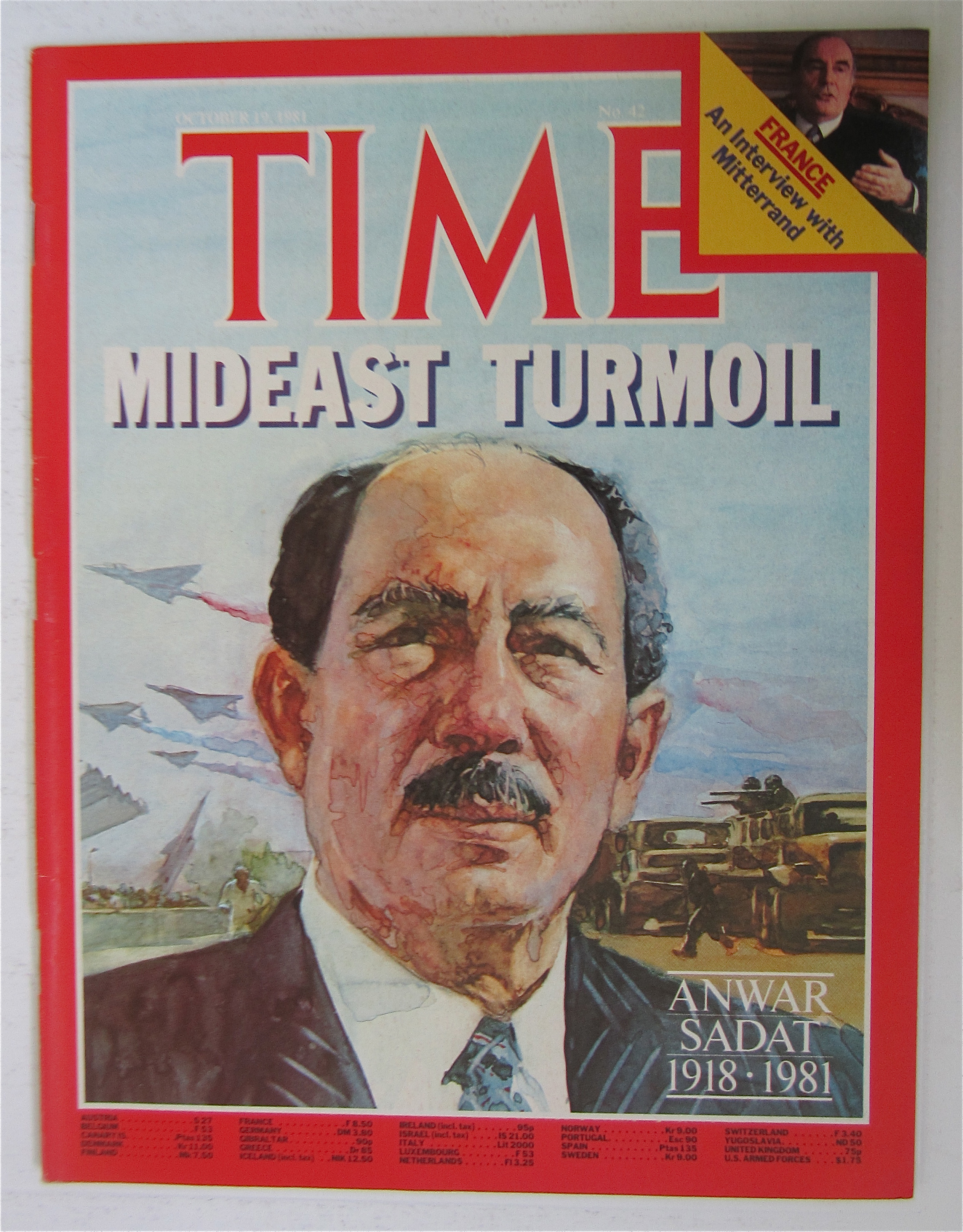 Time Magazine-October 19, 1981-Anwar Sadat