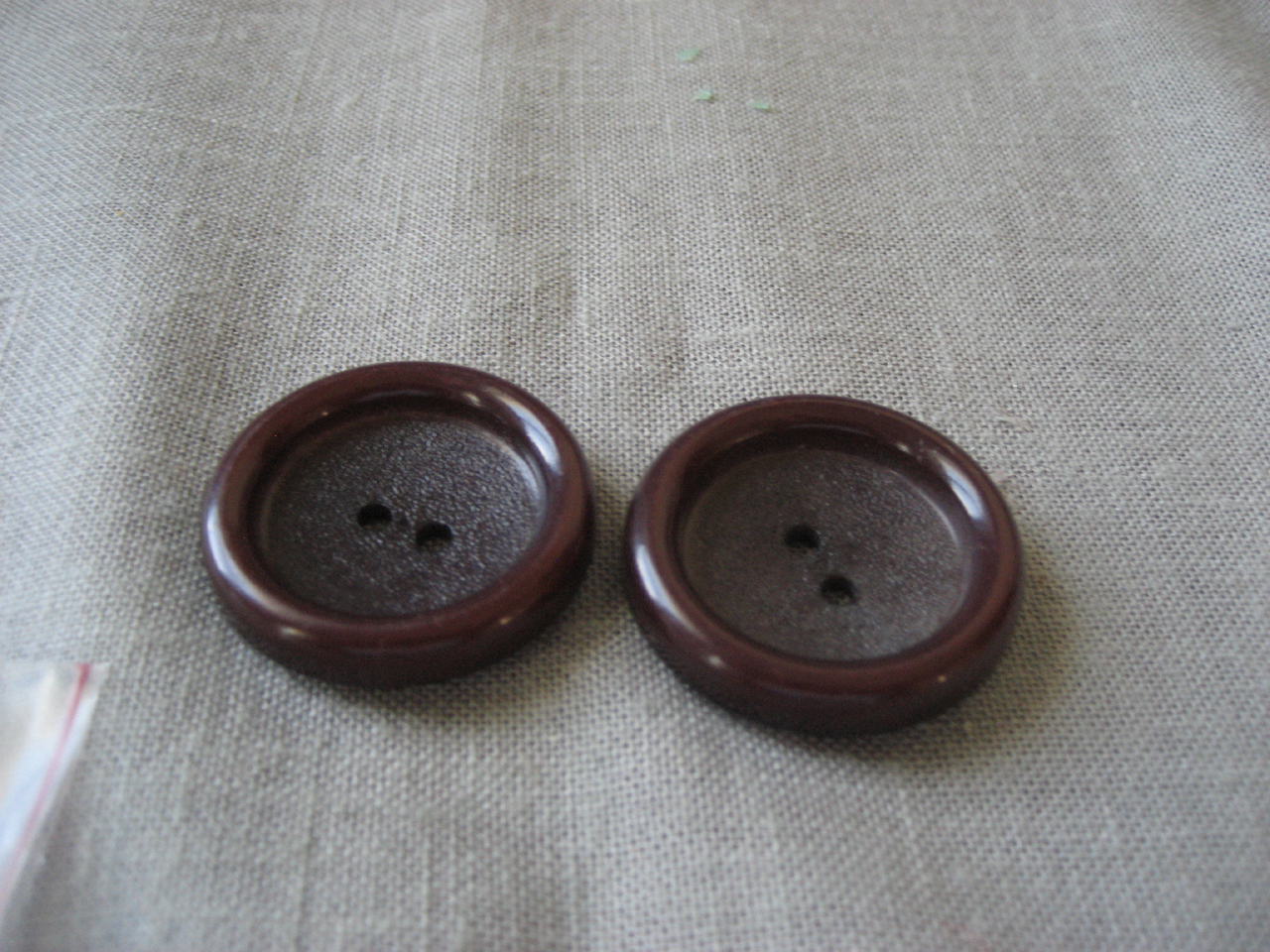 Two Brown Buttons