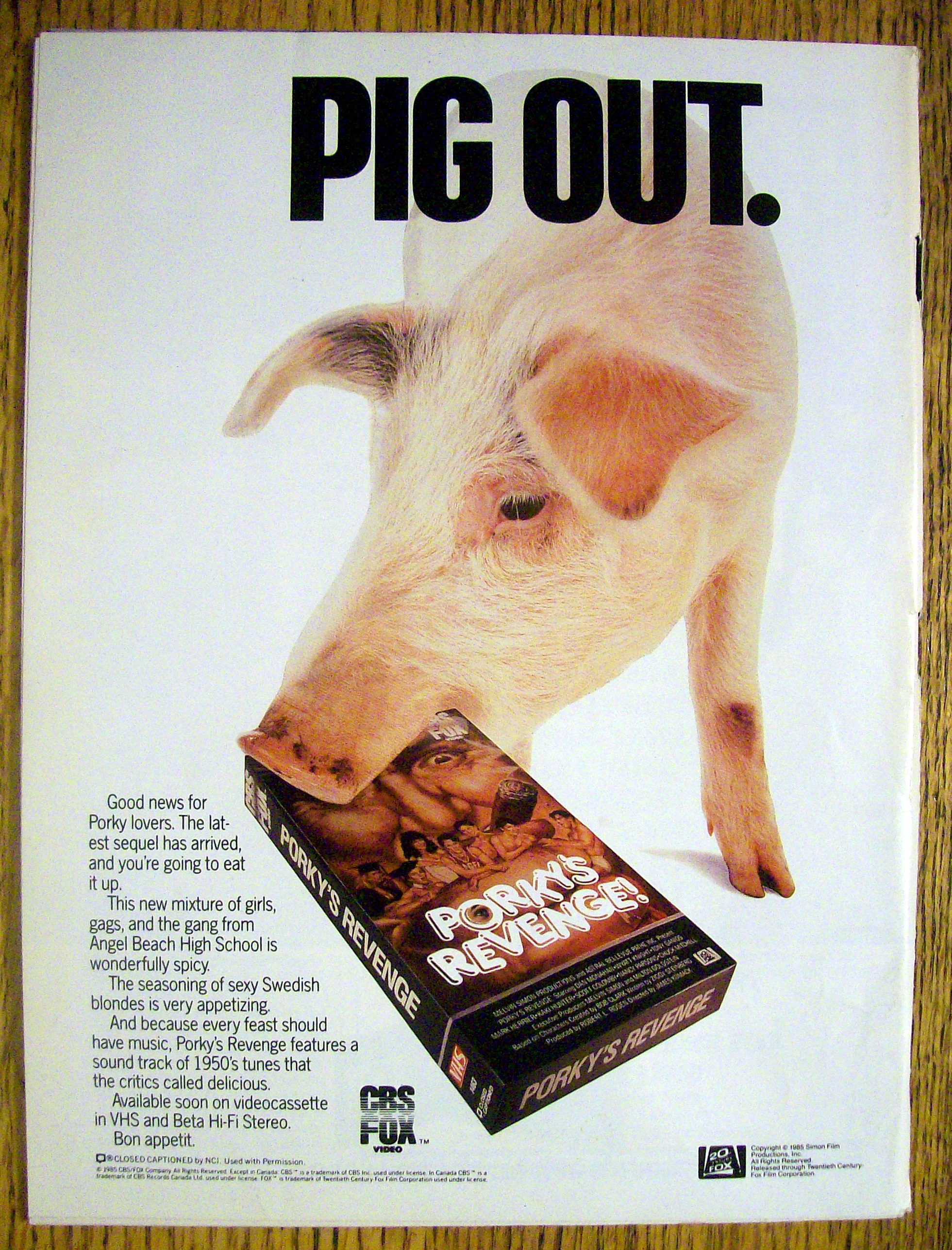 National Lampoon Magazine-September 1985