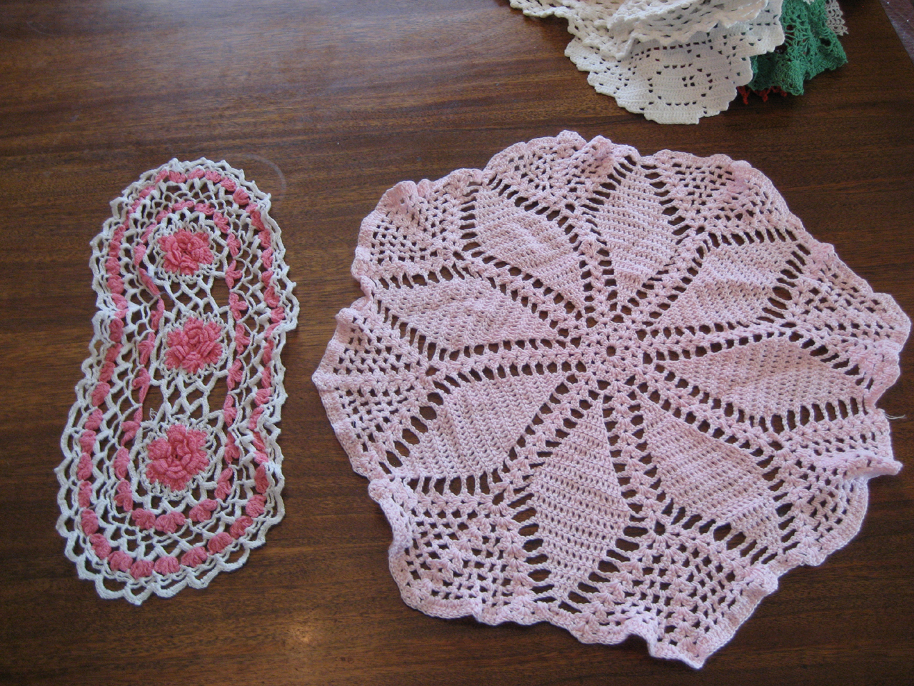Pink Doilies
