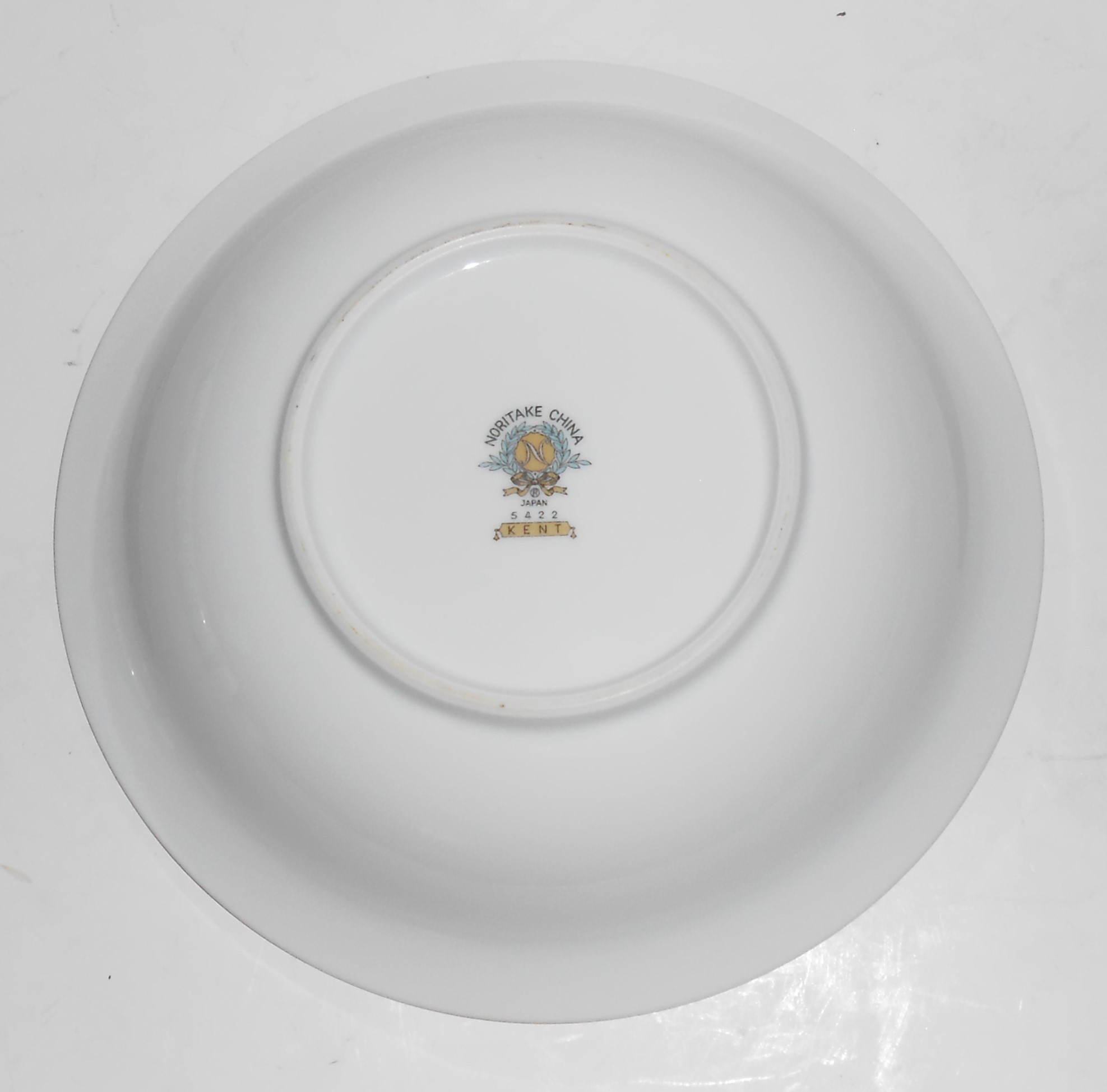 Noritake China Kent w/Platinum Pink Flowers Coupe Soup