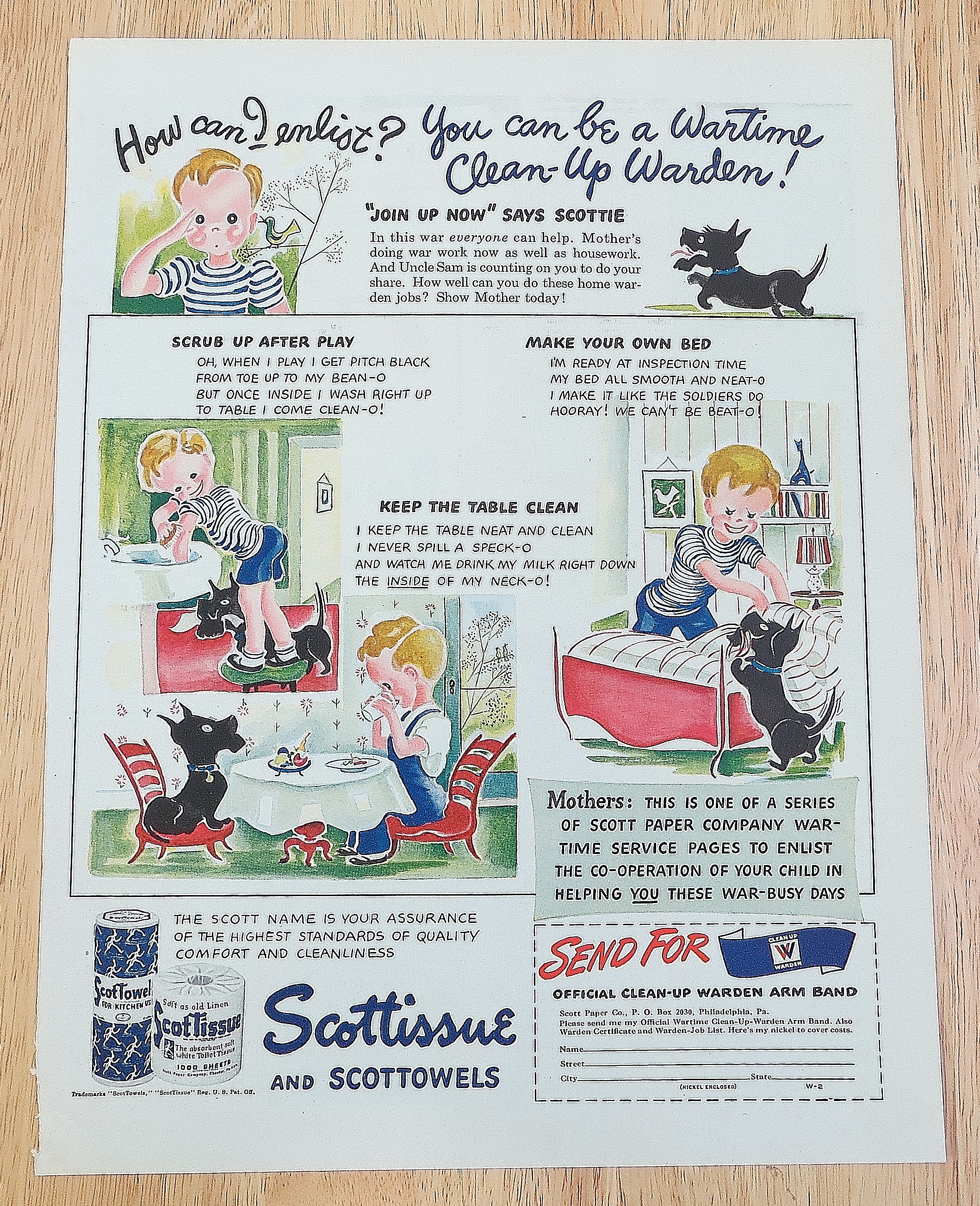 1942 Scottissue With Scottie
