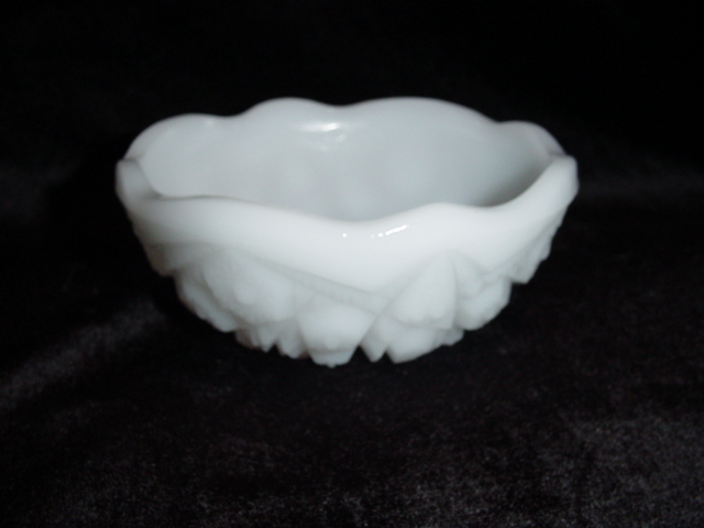 Milk Glass Desert Bowl