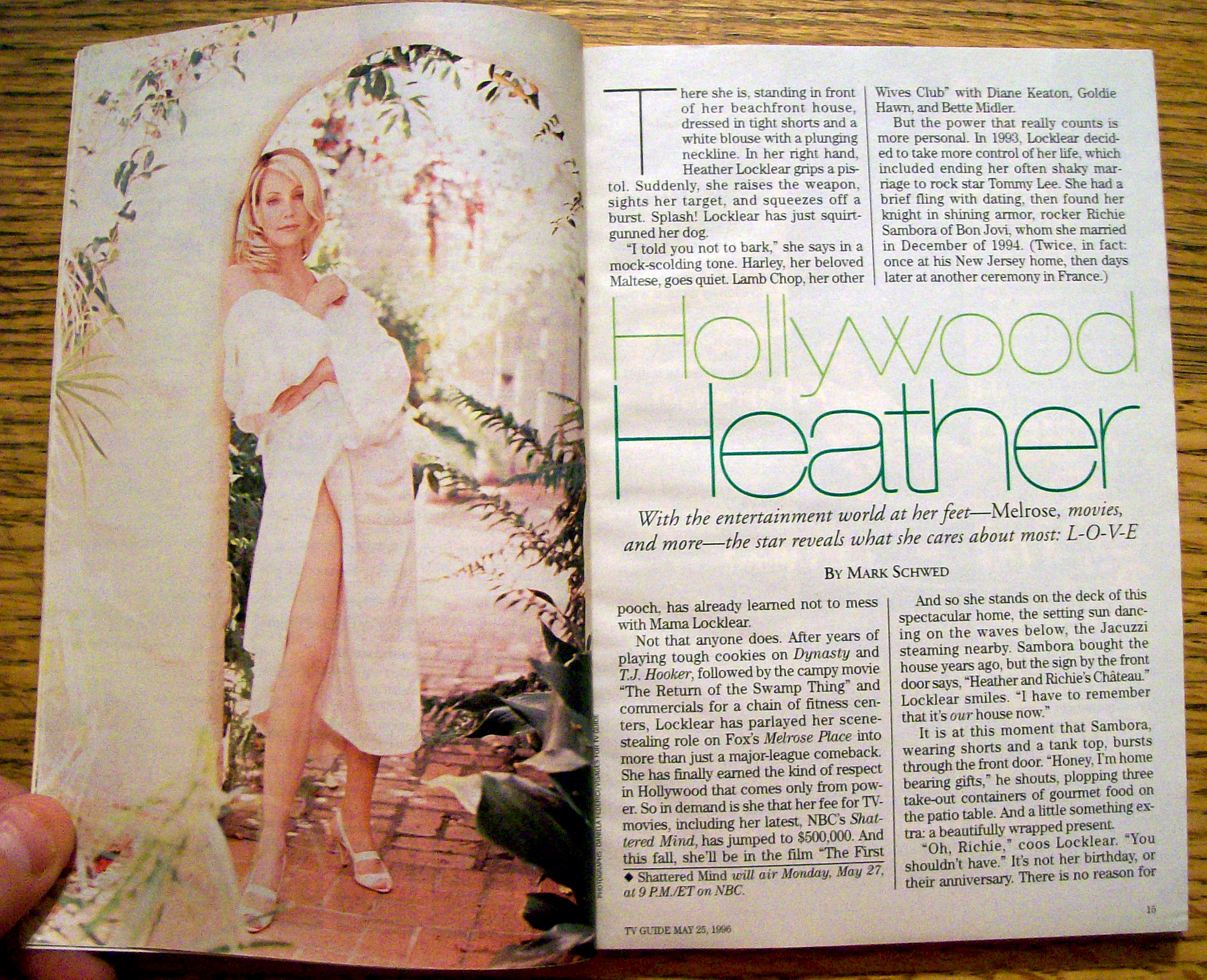 TV Guide-May 25-31, 1996-Heather Locklear