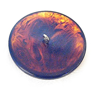 2 Inch Amber Color Bakelite Button
