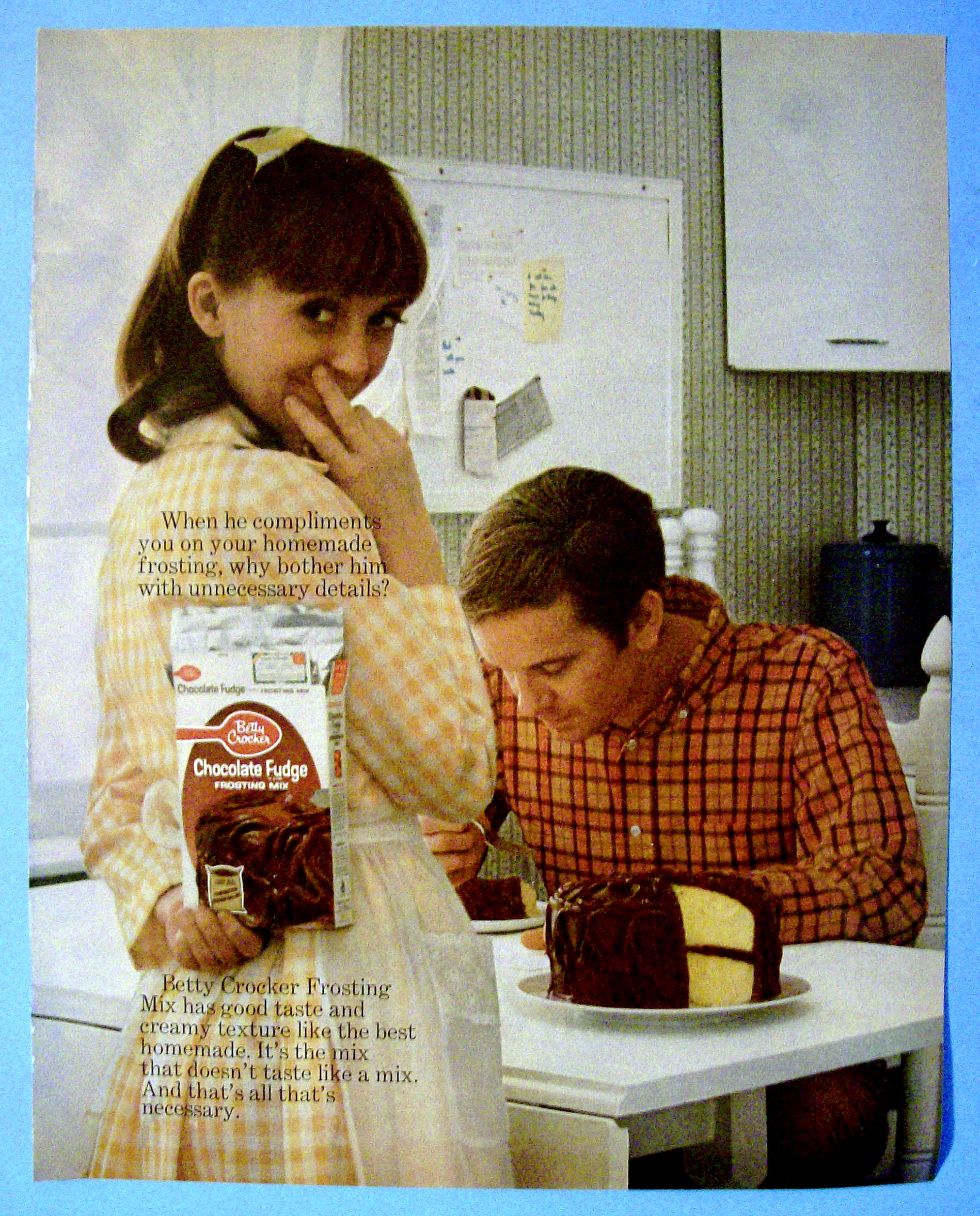 Vintage Ad:1970 Betty Crocker Chocolate Fudge Frosting