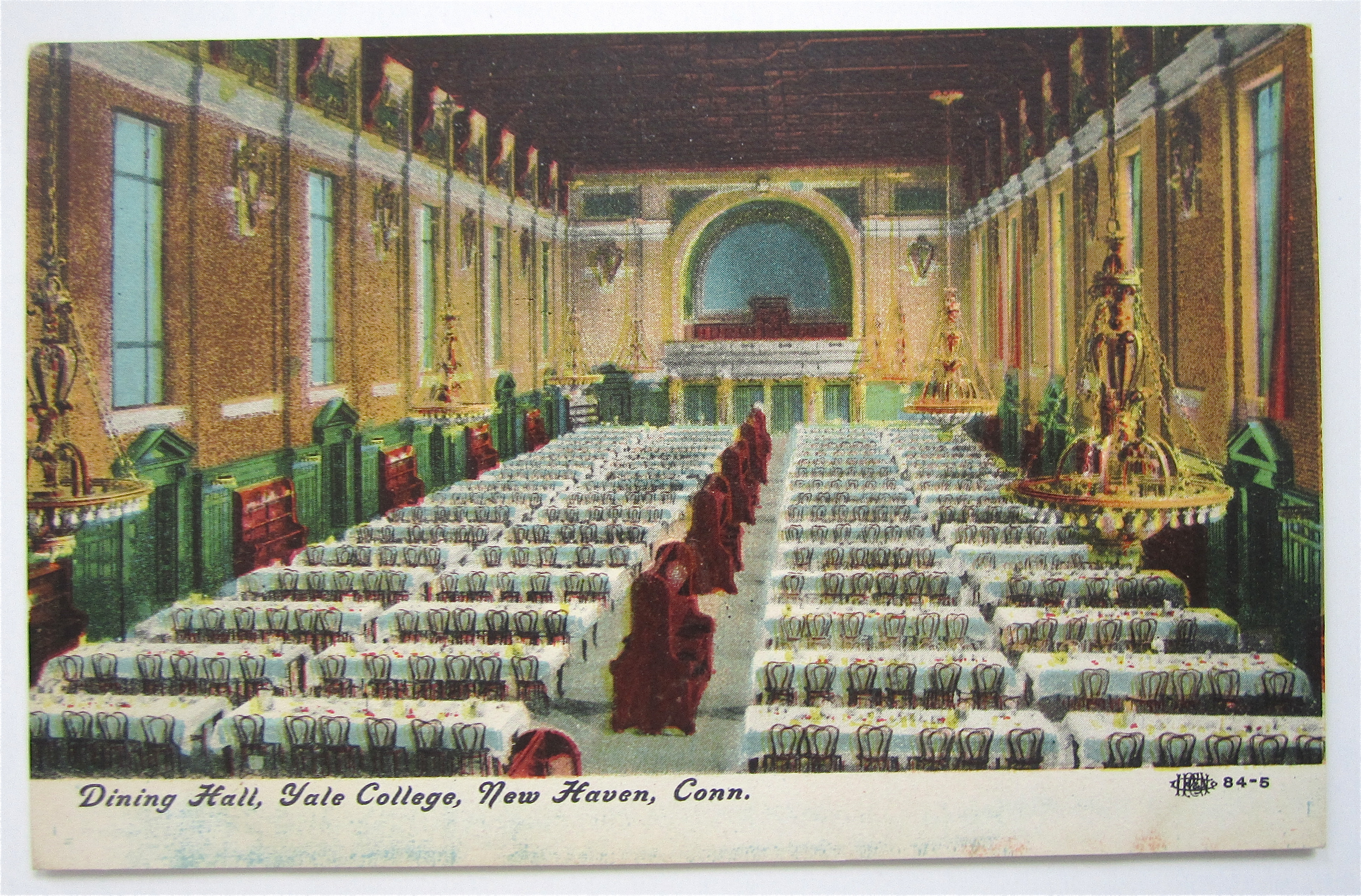Dining Hall, Yale College Postcard
