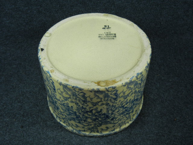 Roseville Ohio Blue Spongeware Robinson Ransbottom