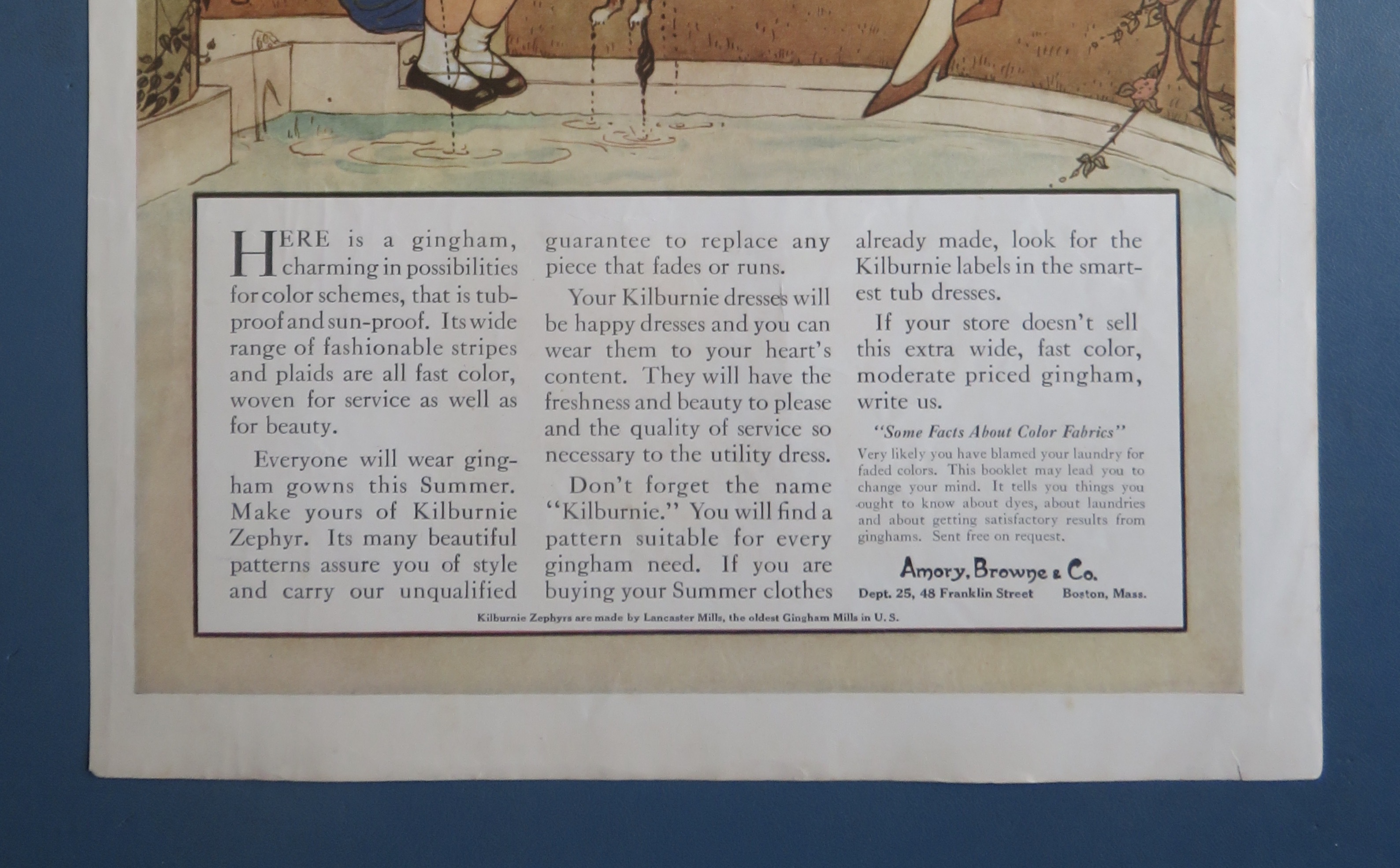 1910's Kilburnie Zephyr with Woman & Child with Dog