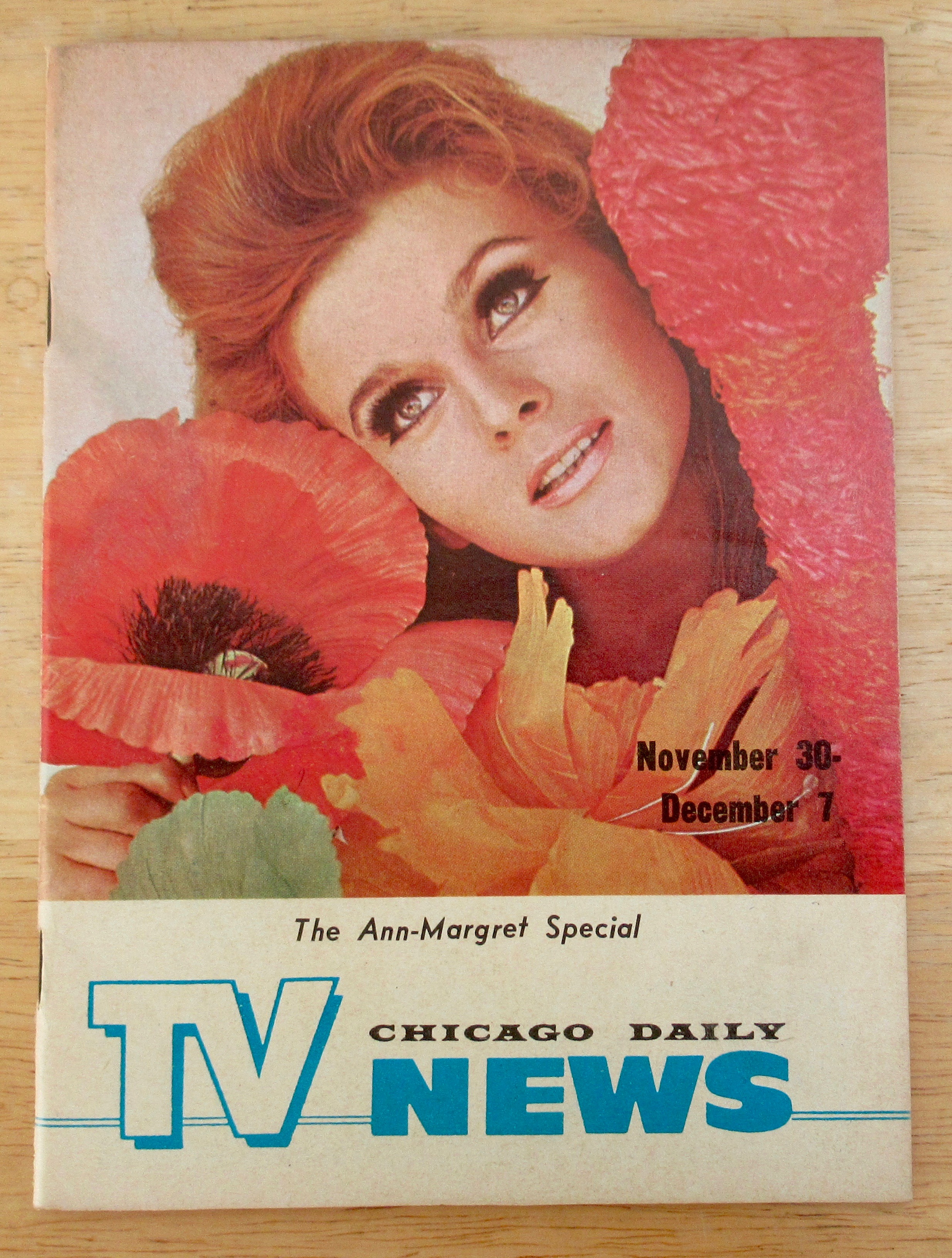 Chicago Daily TV News Nov 30-Dec 7, 1968 Ann Margret
