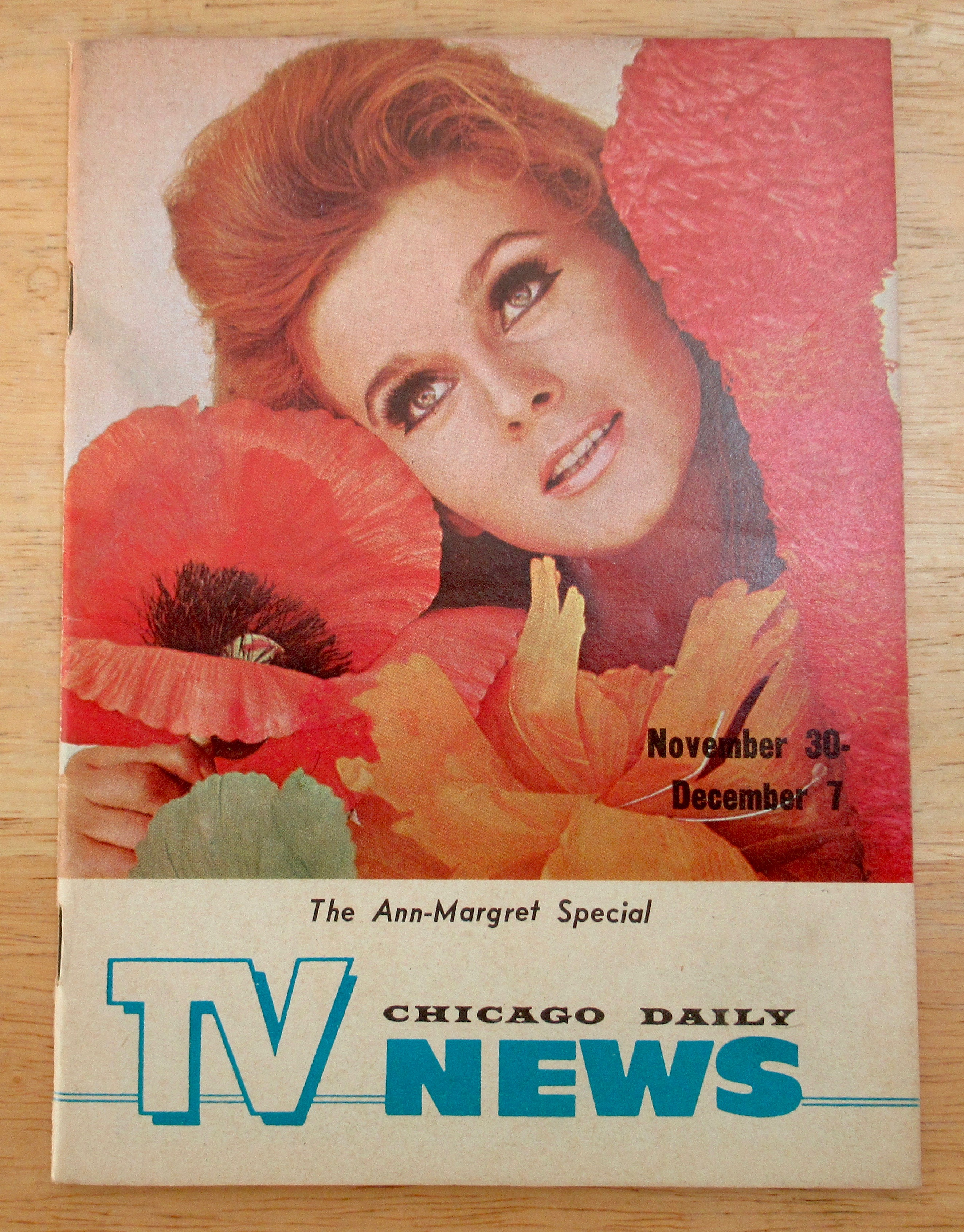 Chicago Daily TV News Nov 30-Dec 7, 1968 Ann Margret