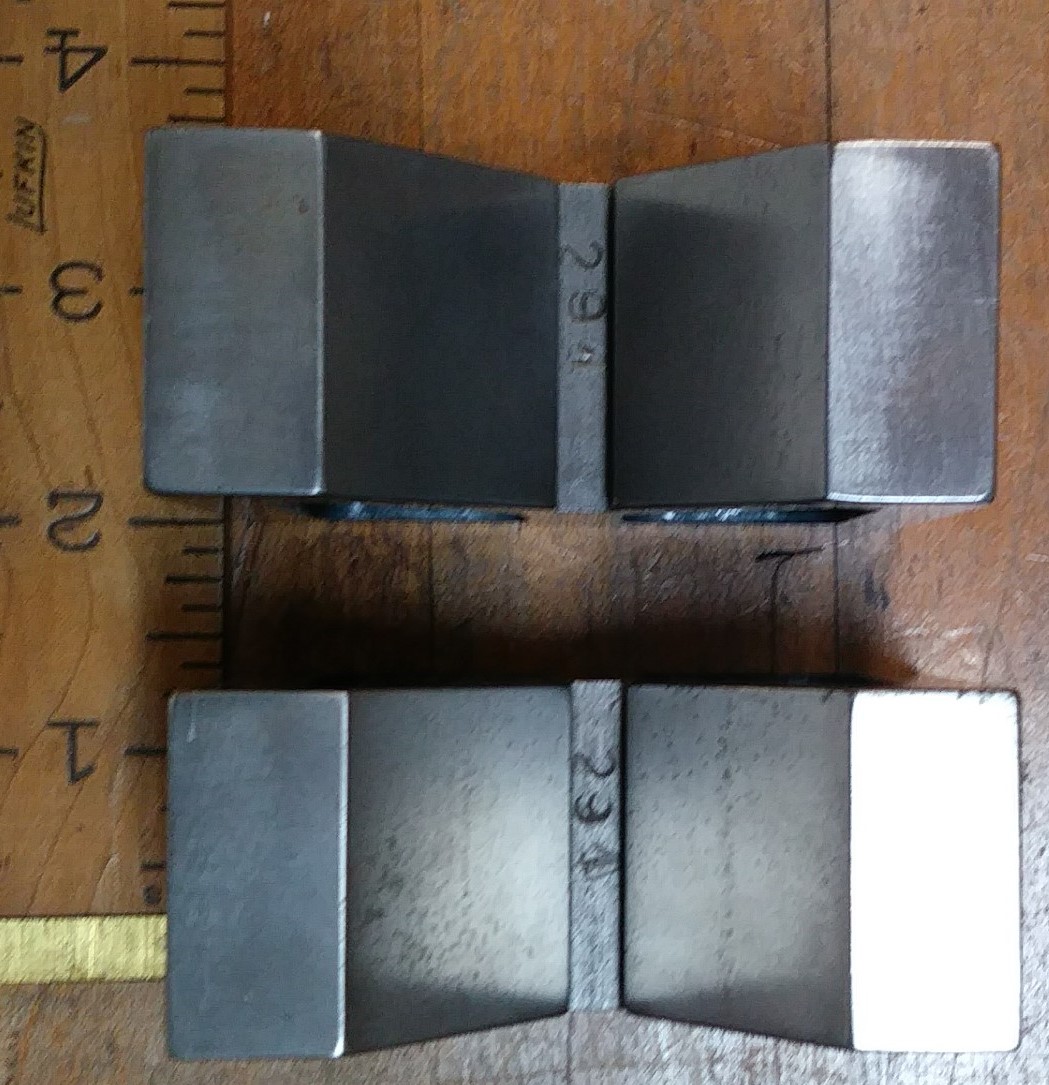 Precision inspection V-BLOCK Set 3 x 2.2 x 1.2 inch