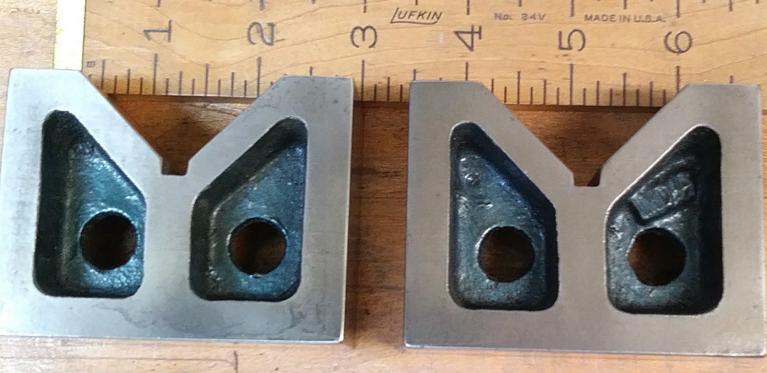 Precision inspection V-BLOCK Set 3 x 2.2 x 1.2 inch