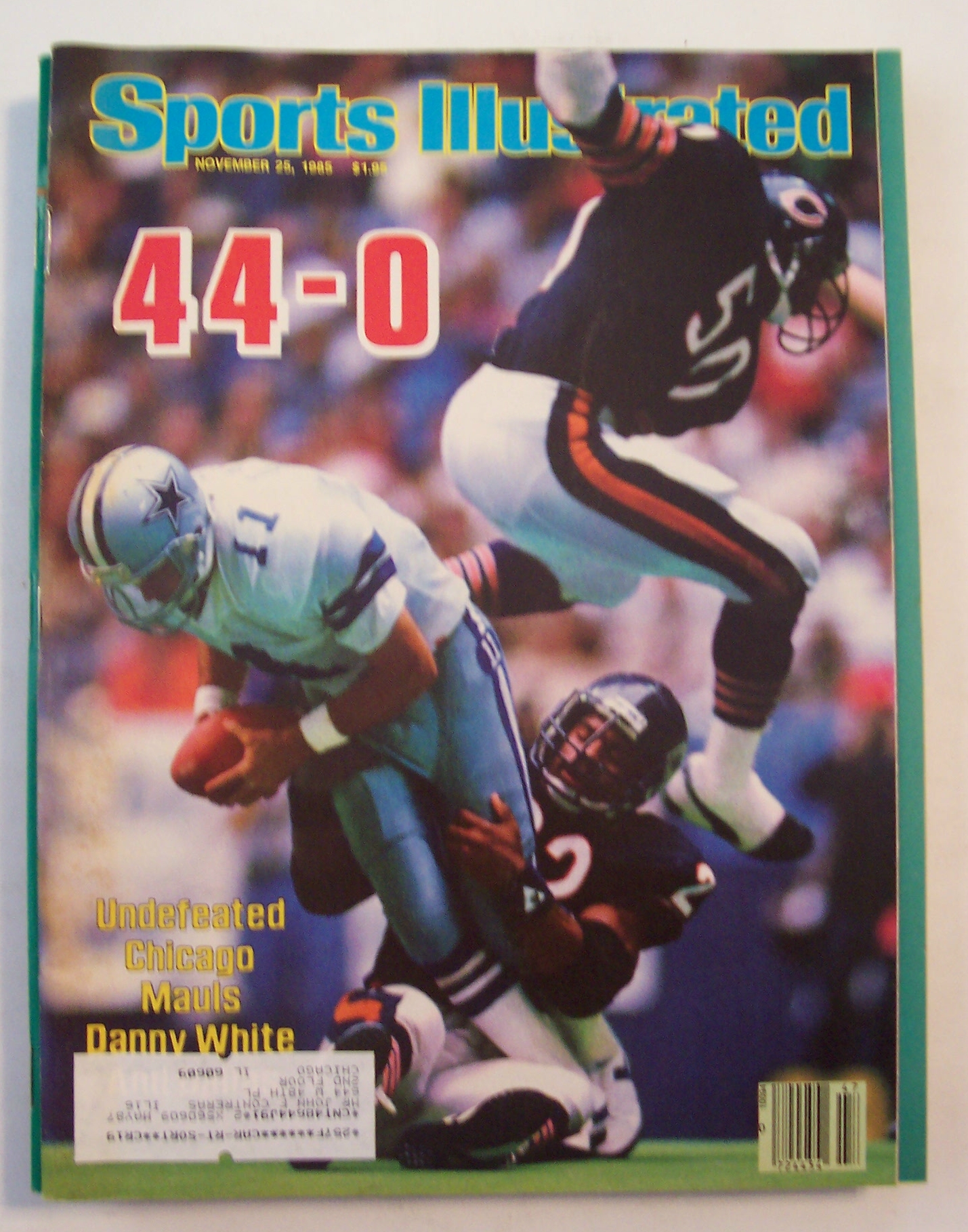 Sports Illustrated Magazine -Nov 25, 1985- Danny White