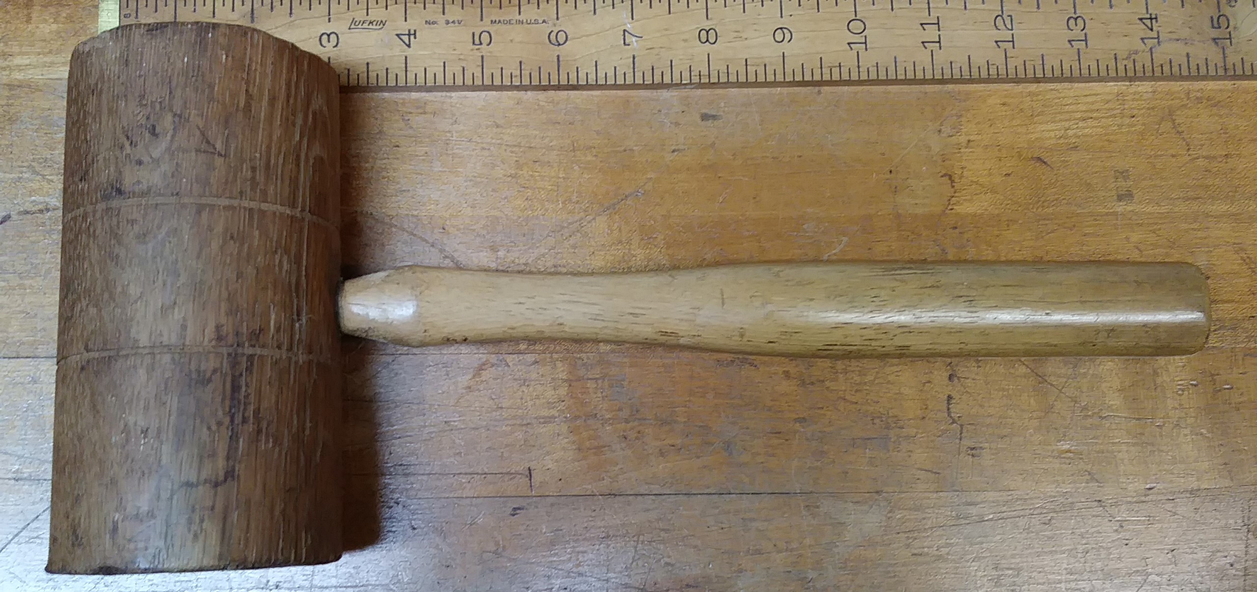 Vintage Mallet 1.5 Pound Ash Hardwood