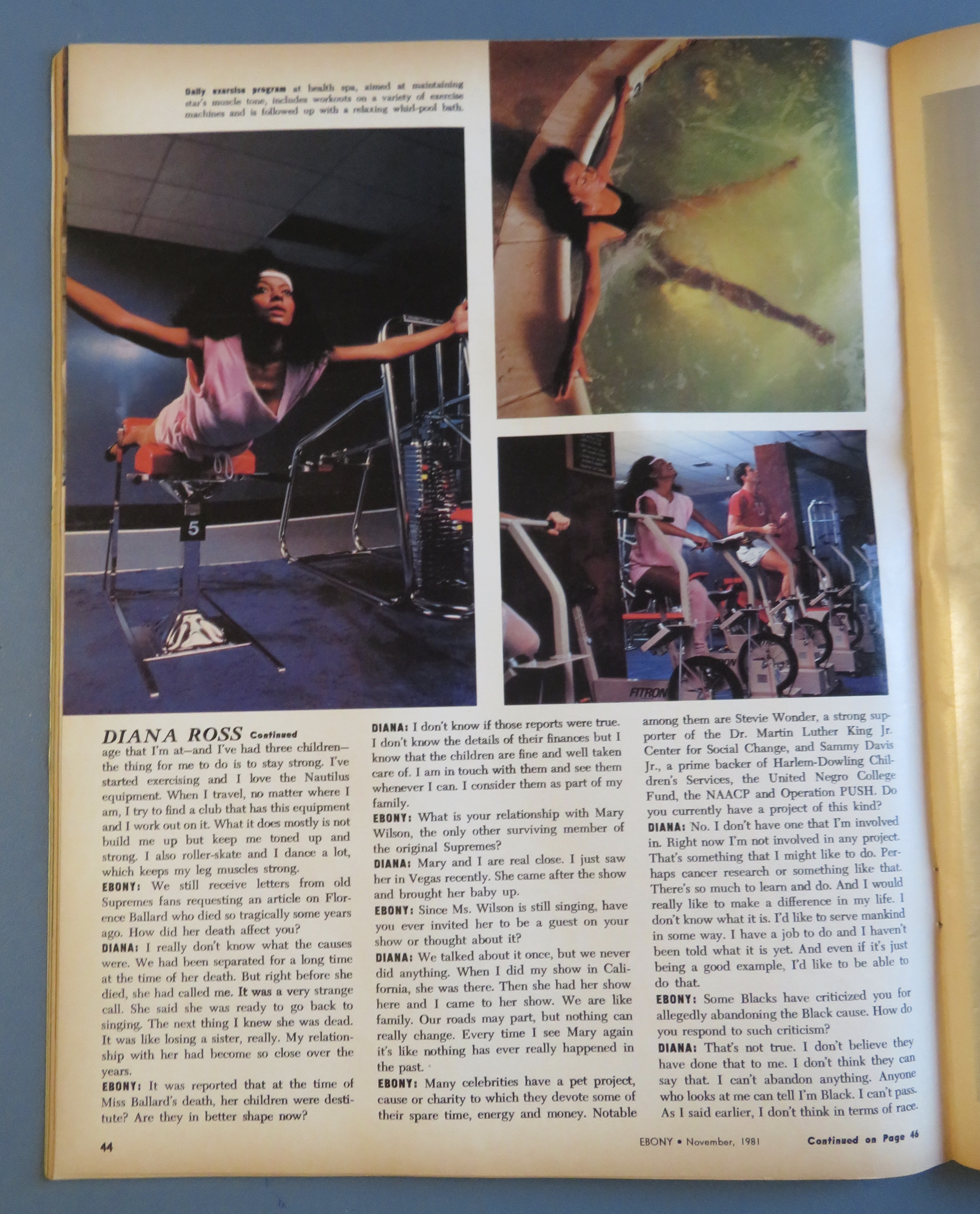 Ebony Magazine-November 1981-Diana Ross