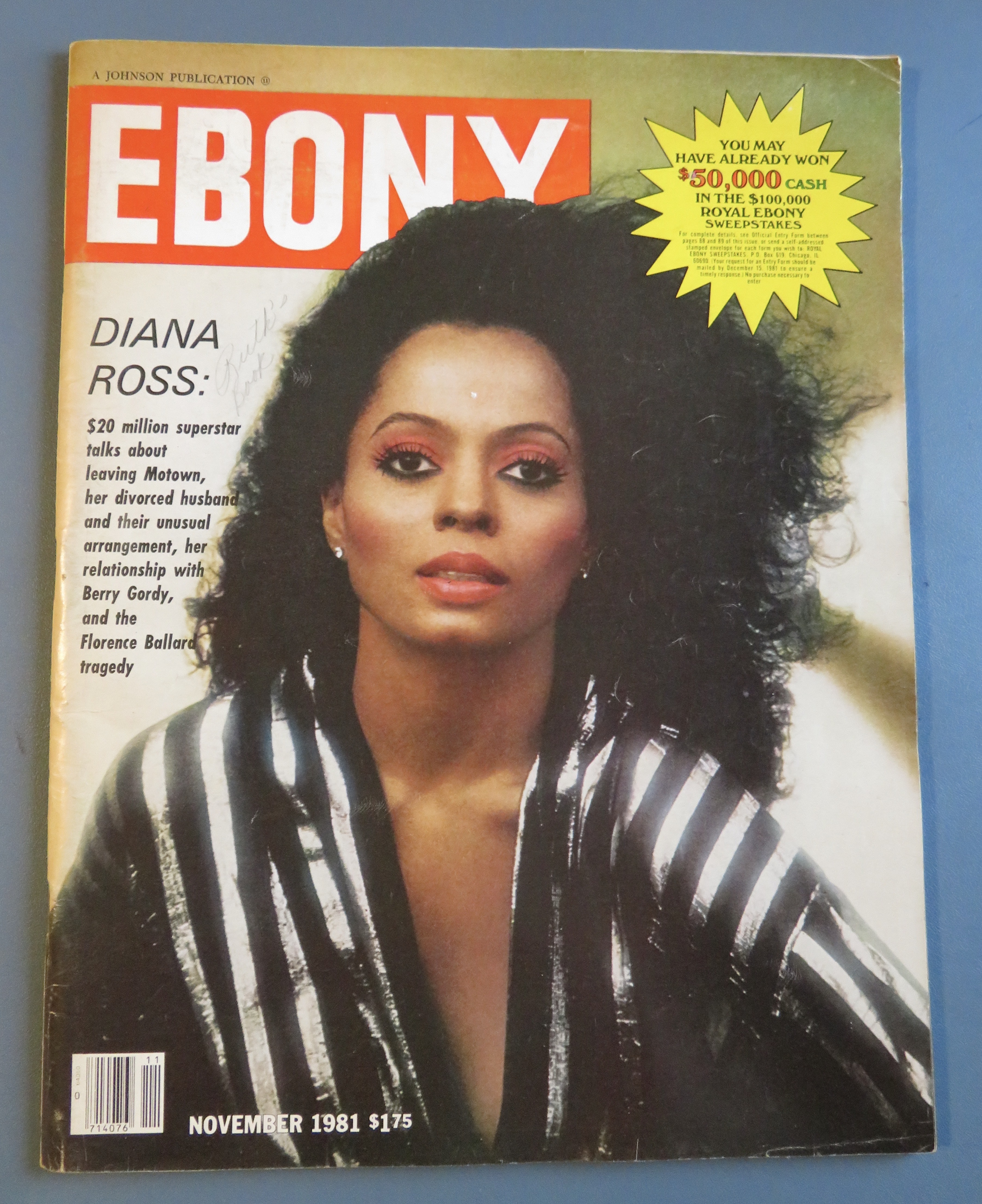 Ebony Magazine-November 1981-Diana Ross