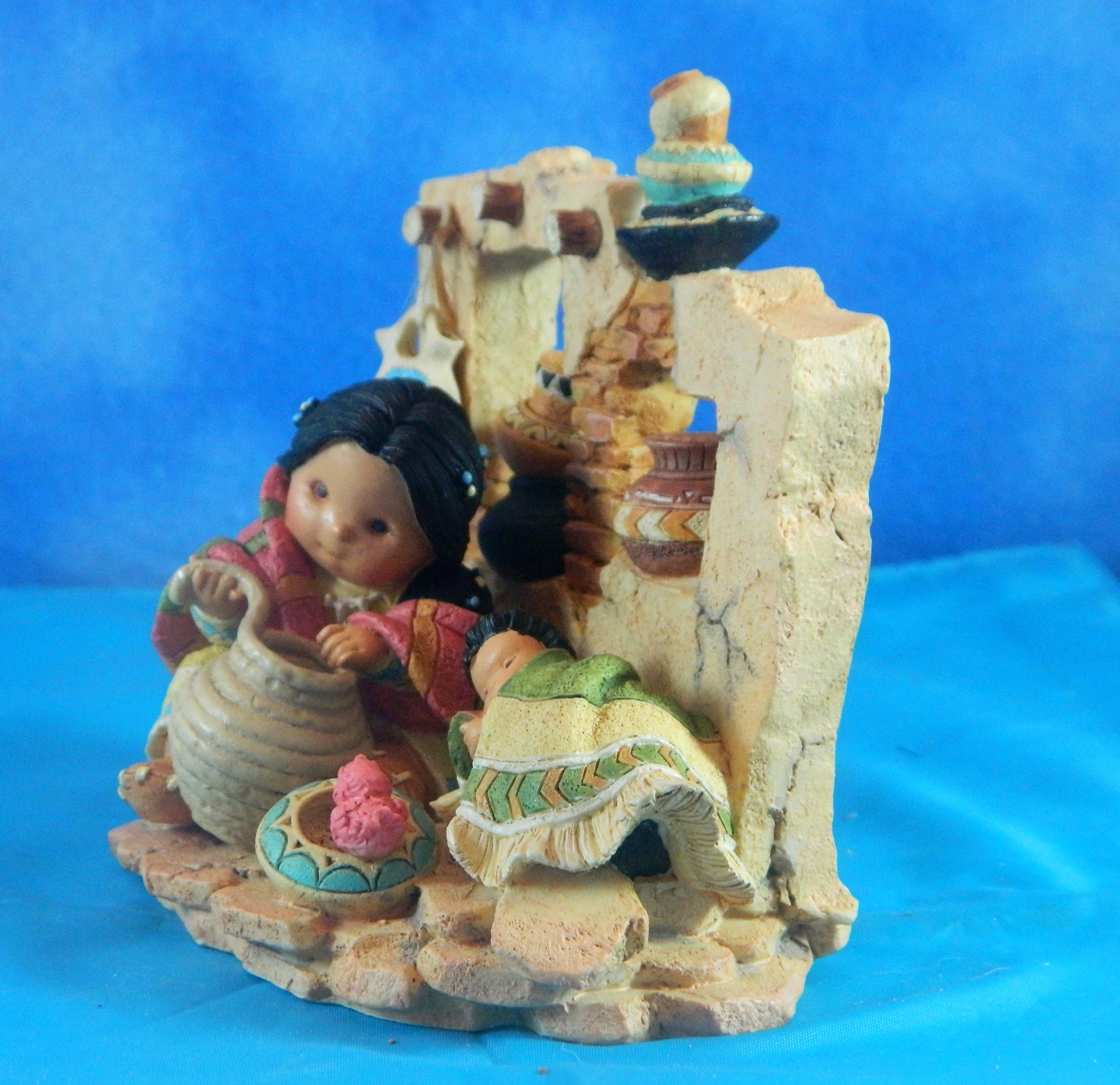 Enesco Friends of a Feather Native American Pottery