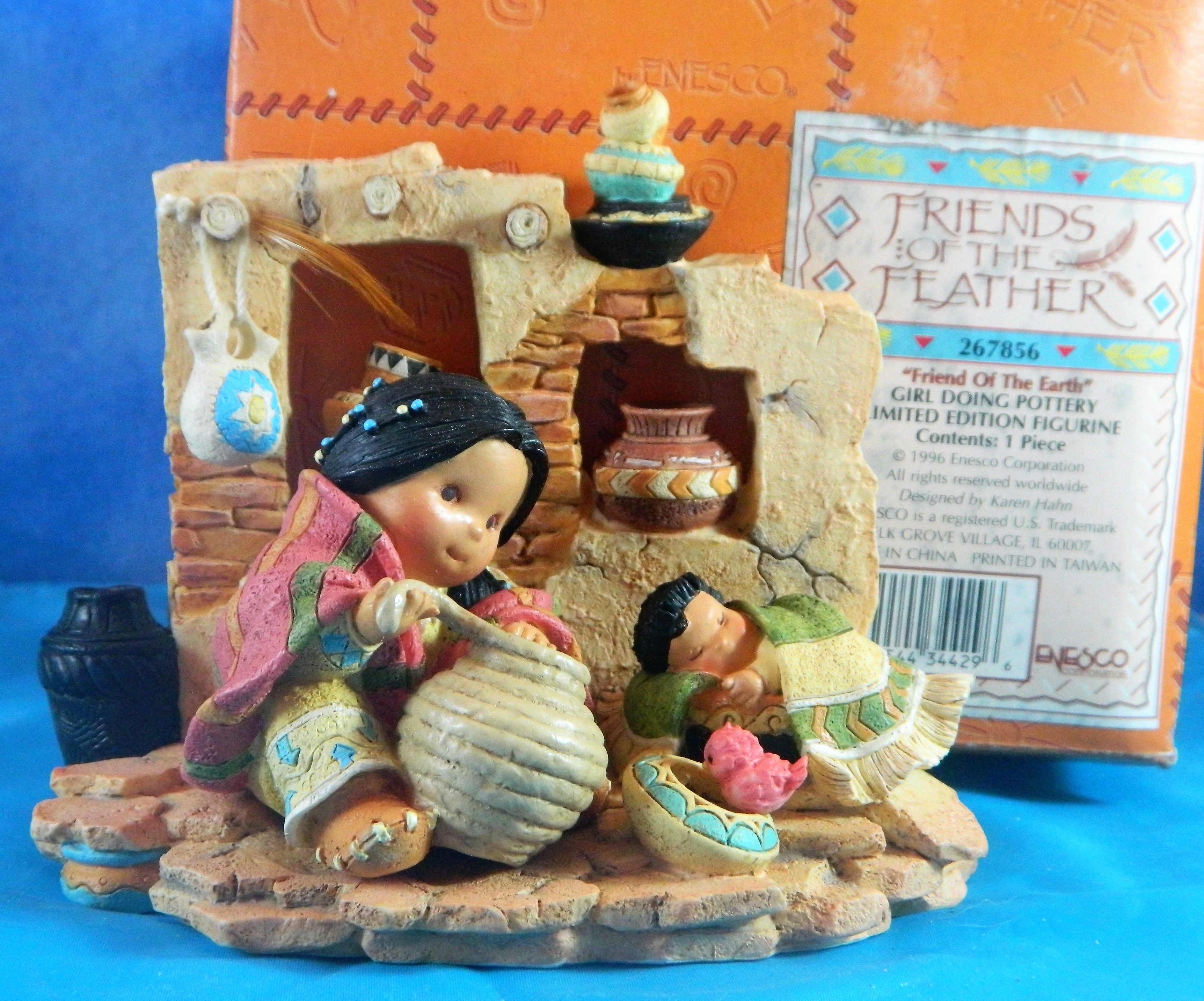Enesco Friends of a Feather Native American Pottery
