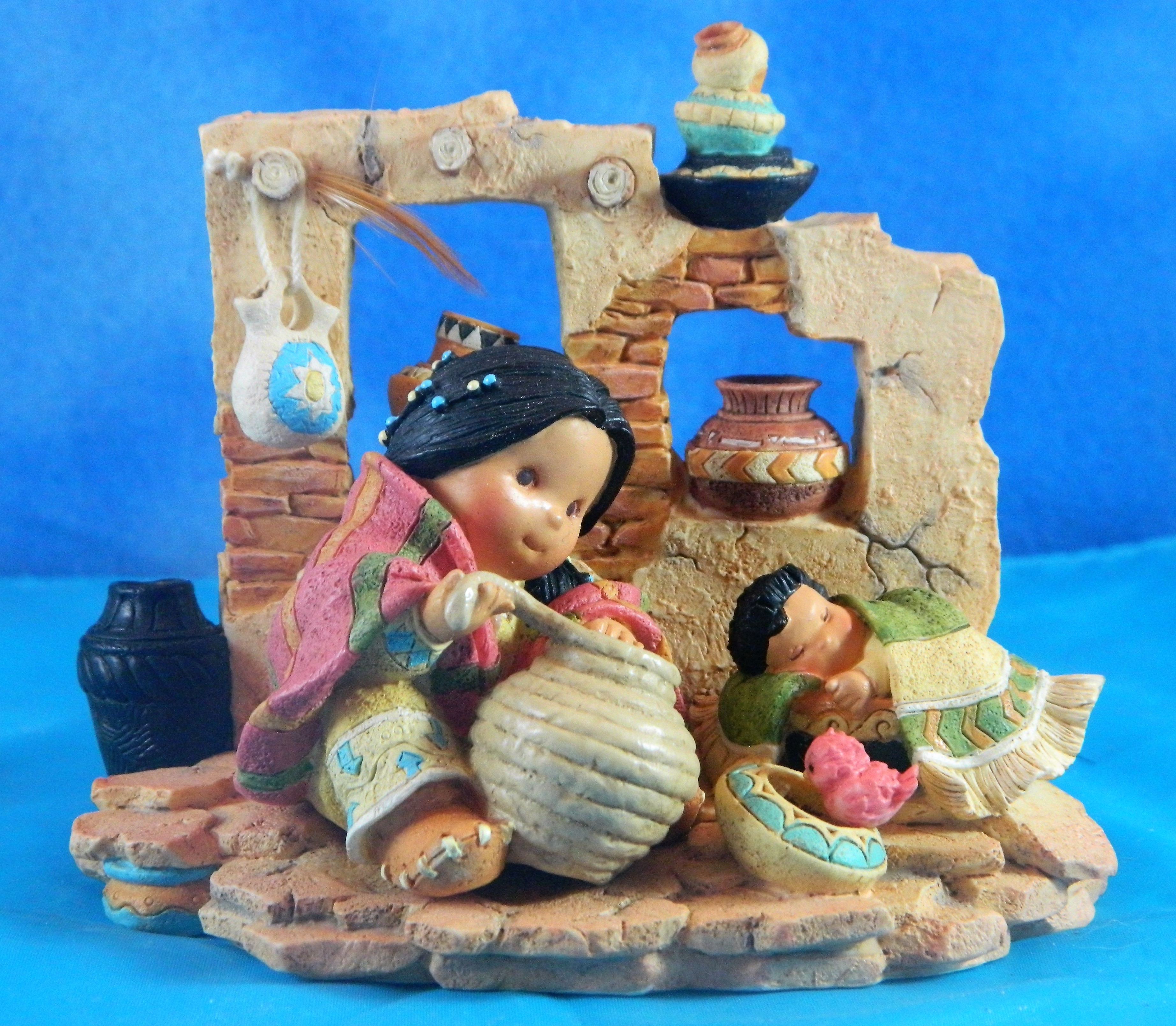 Enesco Friends of a Feather Native American Pottery