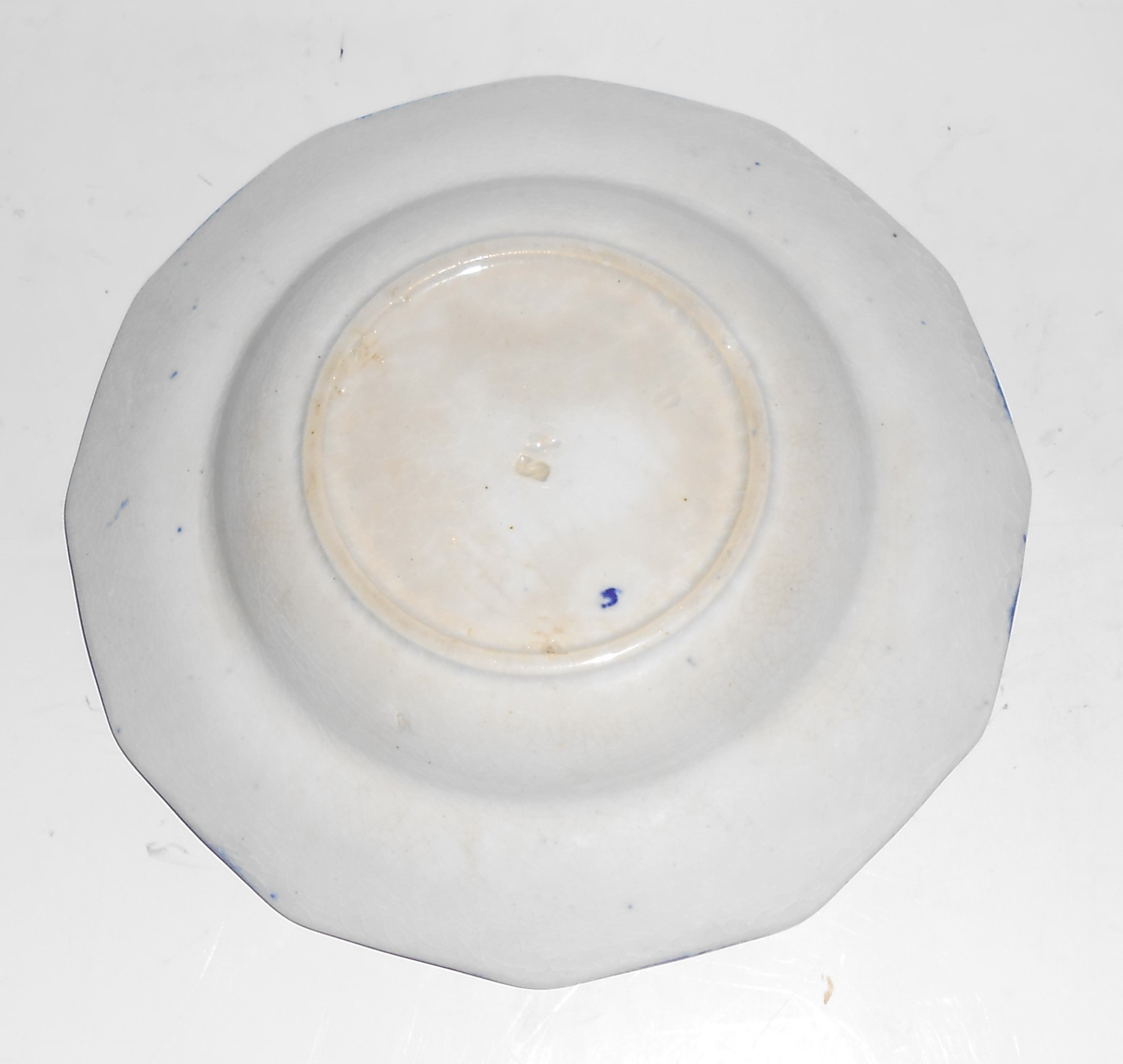 VINTAGE TJ & J Mayer Flow Blue Grecian Scroll Fruit