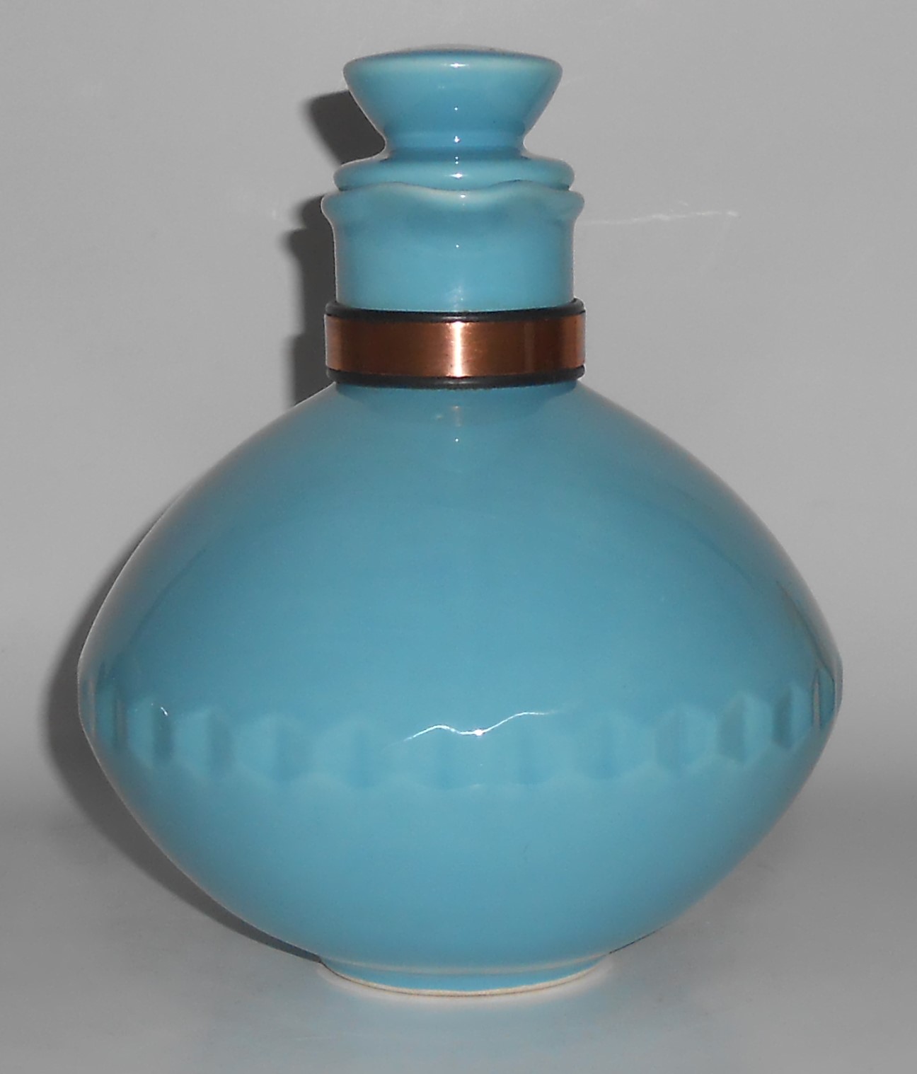 Vernon Kilns Pottery Coronado Turquoise Carafe w/Cap