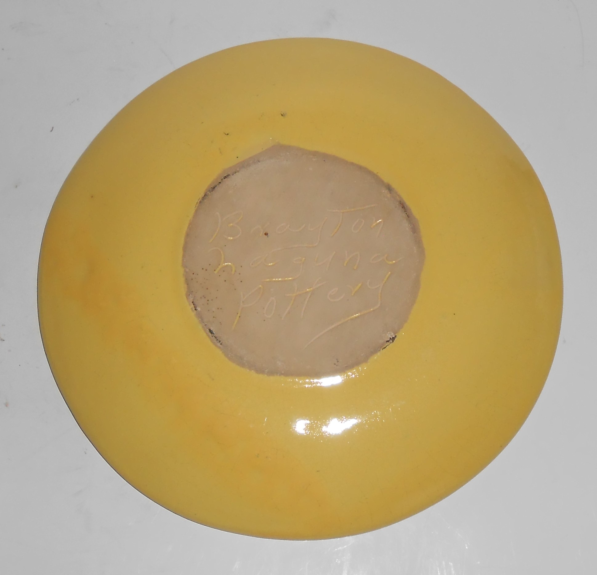 Brayton Laguna Pottery Early Yellow 7.5'' Plate