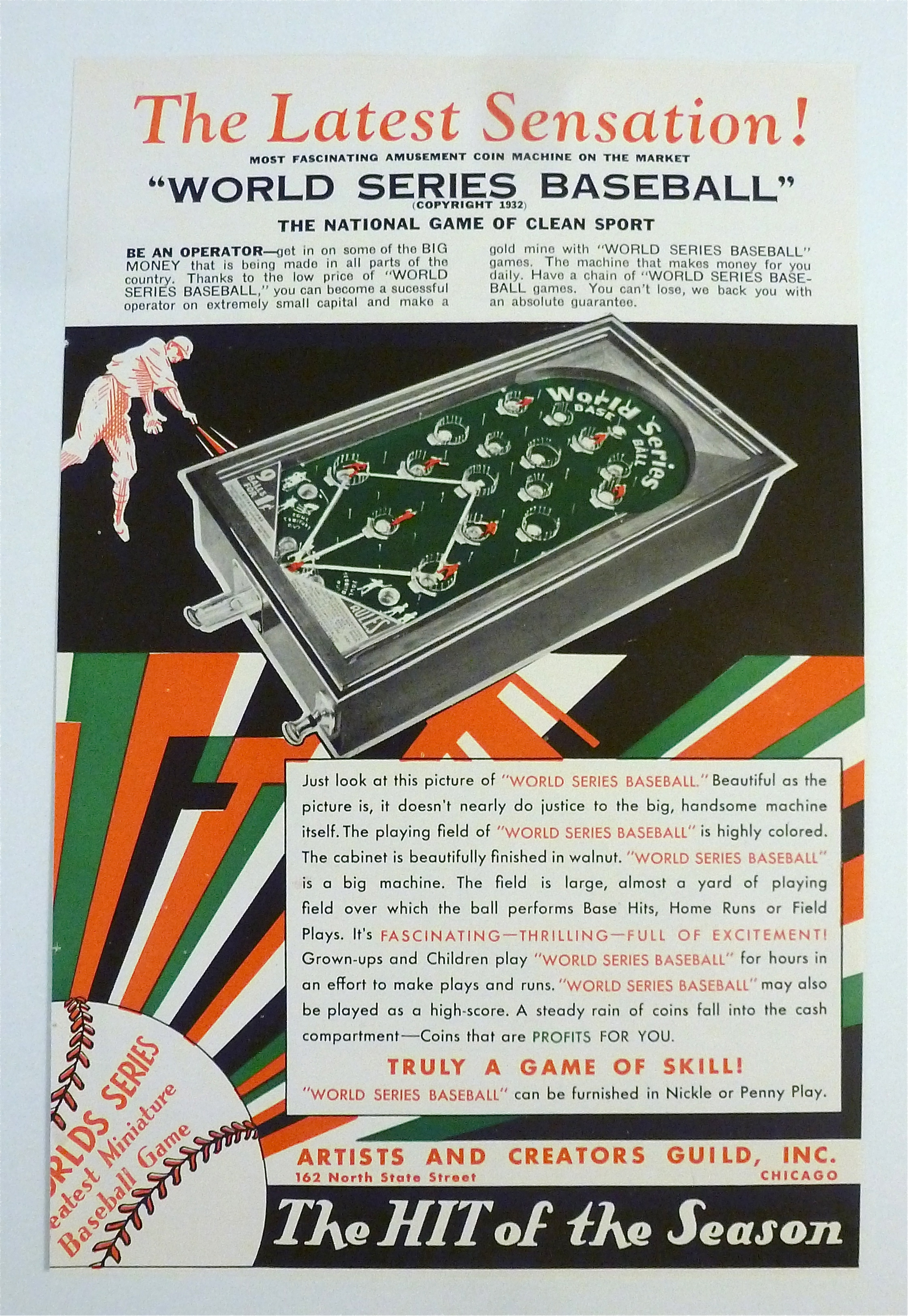1932 Krazy Komics Games with Men Around Game