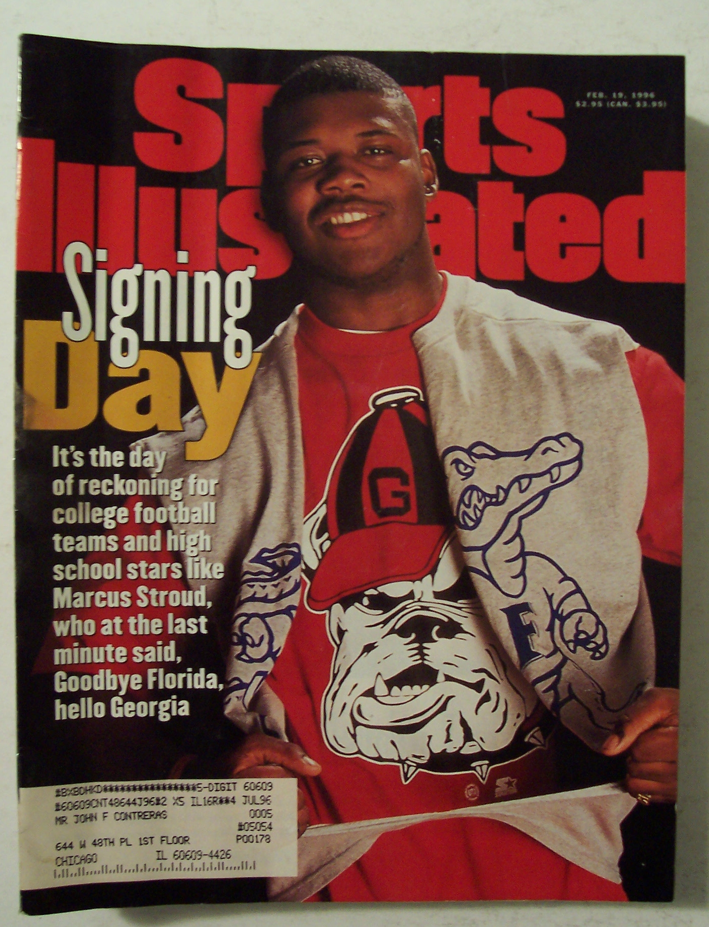 Sports Illustrated-February 19, 1996-Marcus Stroud