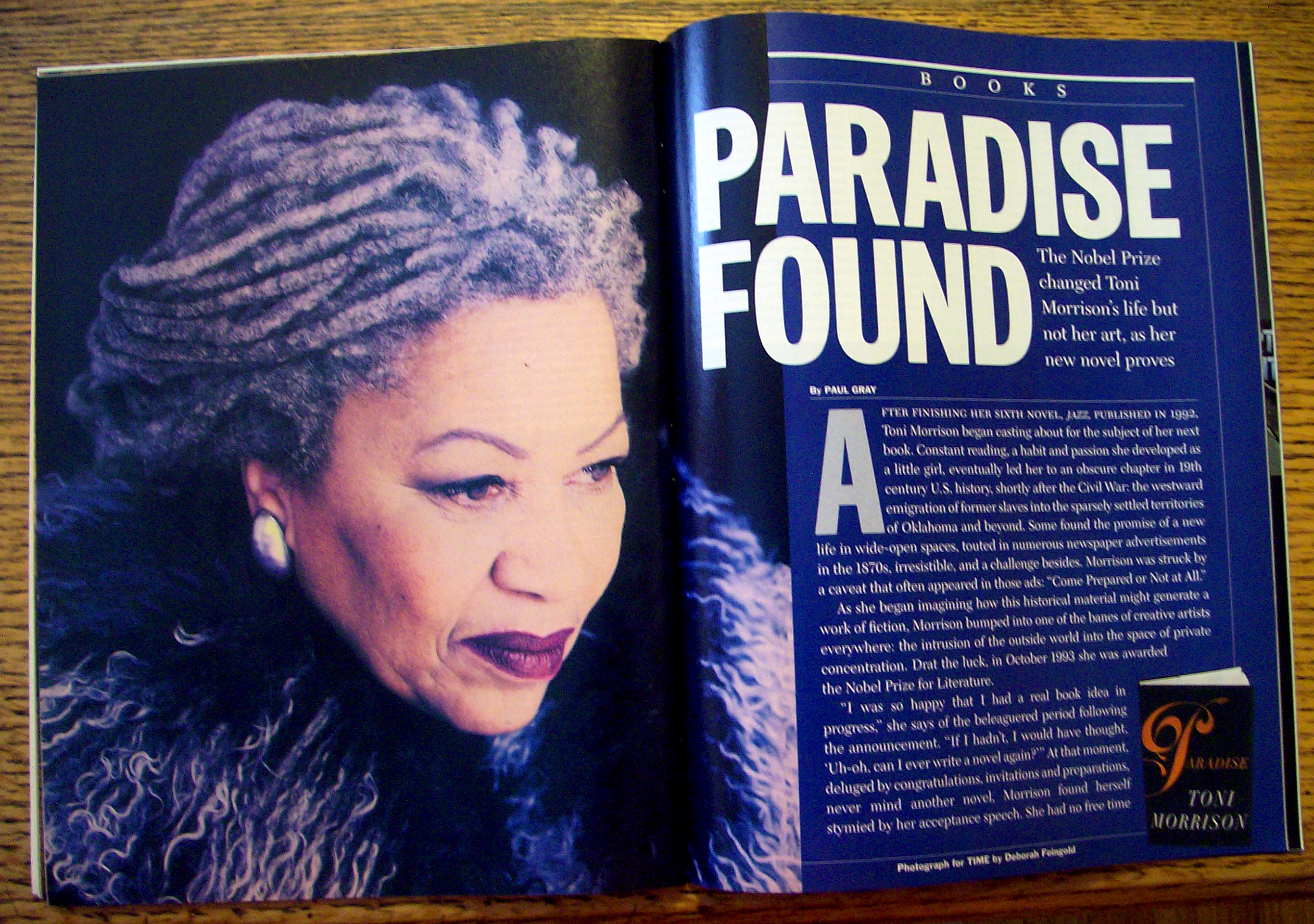 Time Magazine January 19, 1998 Toni Morrison (Paradise)